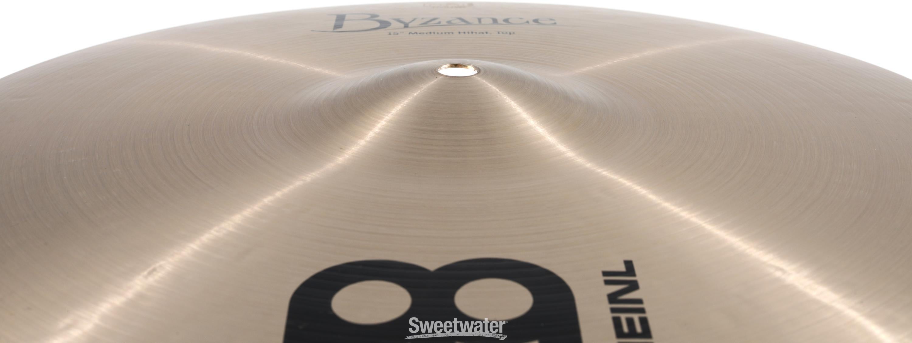 Meinl Cymbals Byzance Traditional Medium Hi-hat Cymbals - 15 inch