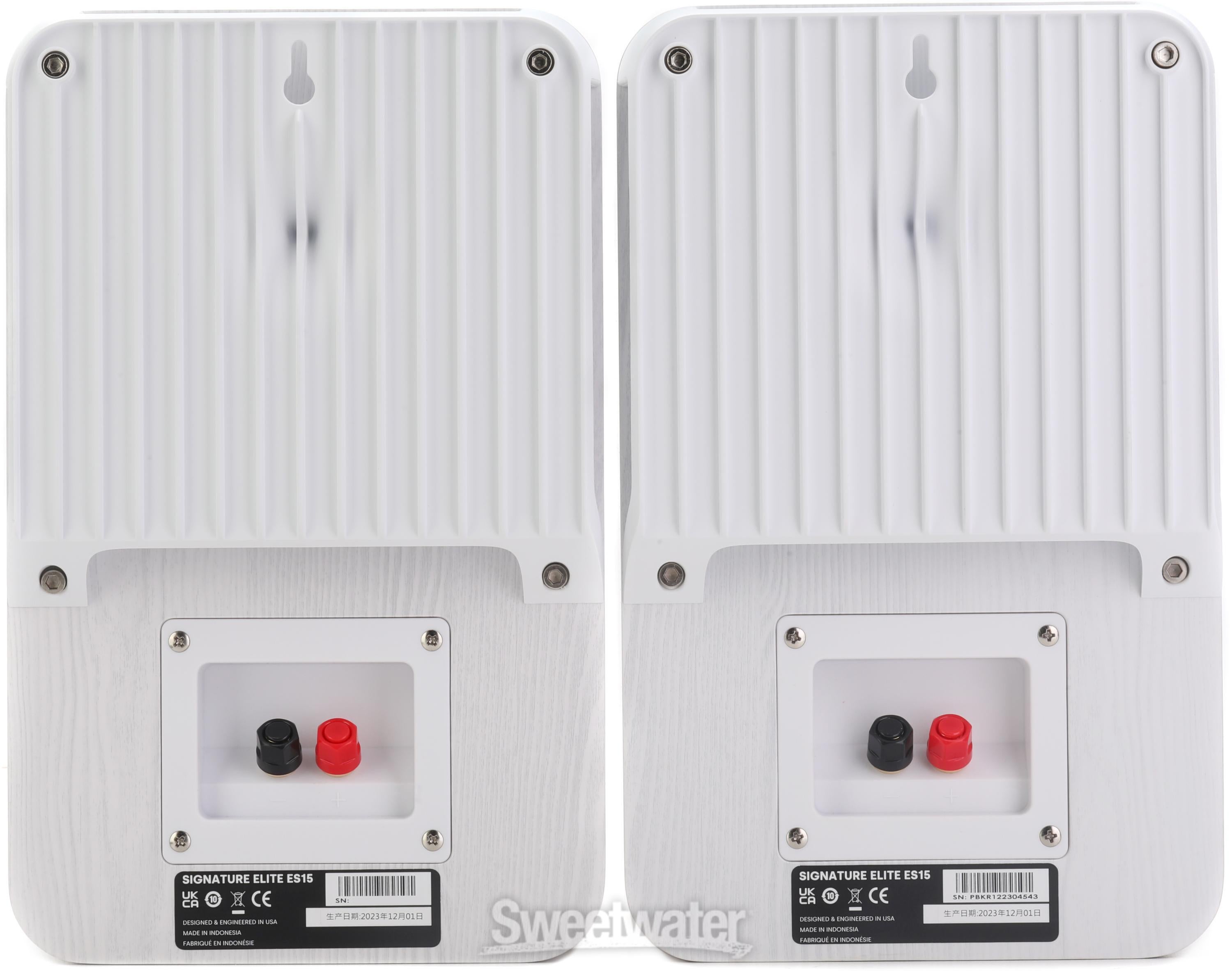 Polk Audio Signature Elite ES15 Bookshelf Speakers - White (Pair