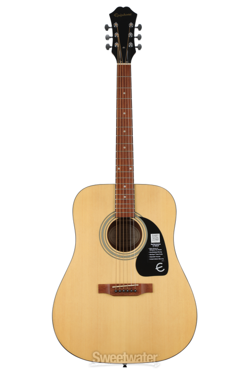Epiphone DR-100 Dreadnought Acoustic Guitar - Natural | Sweetwater