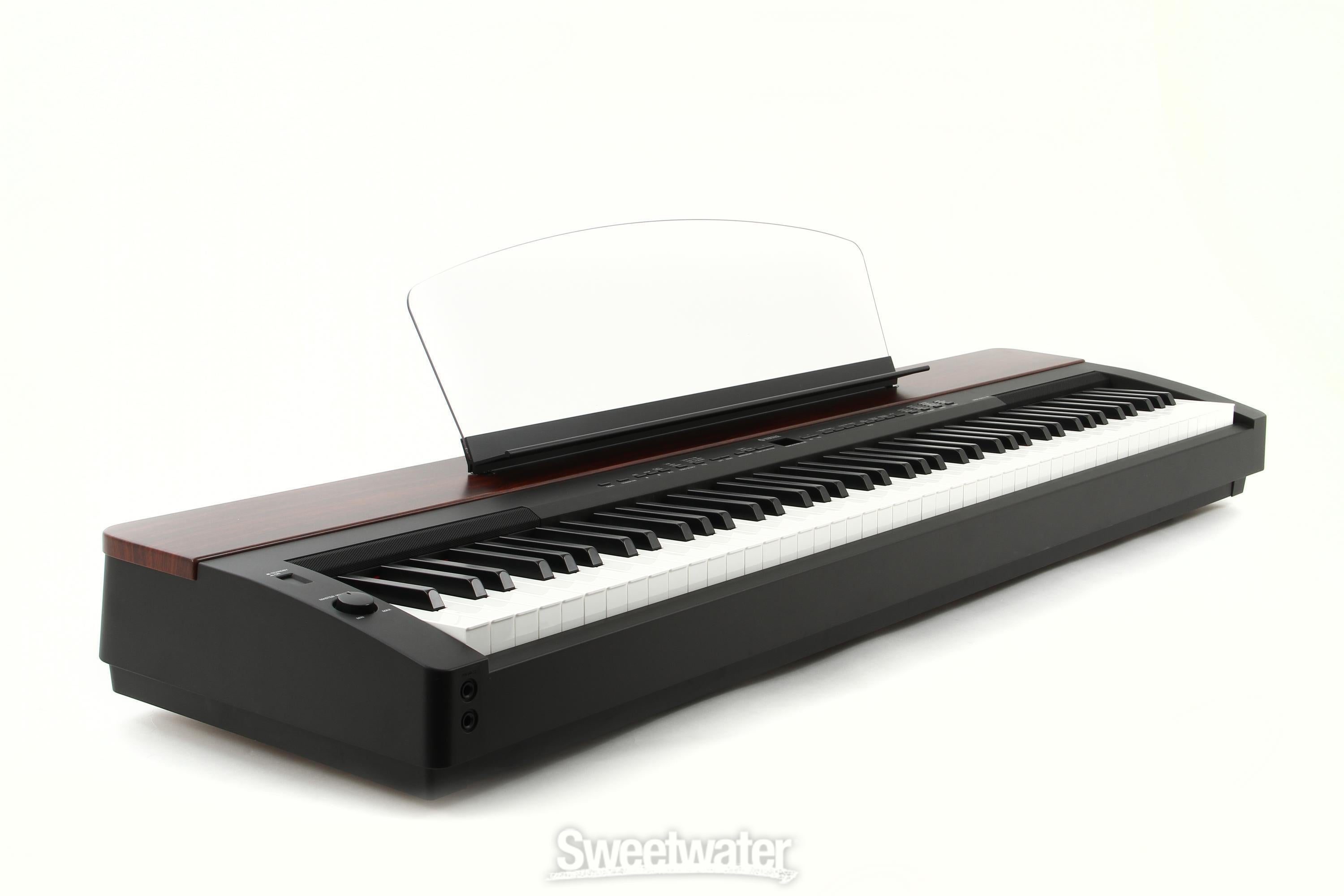 Yamaha P-155 - Black / Mahogany | Sweetwater