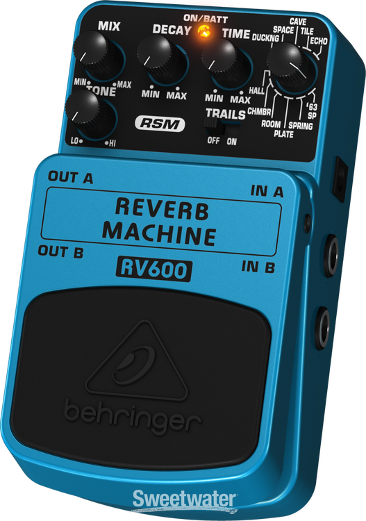 Behringer RV600 Reverb Machine Pedal | Sweetwater