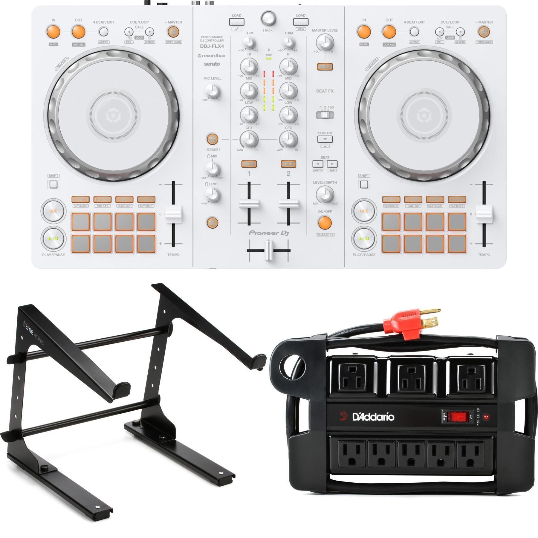 Pioneer DJ DDJ-FLX4 2-deck rekordbox and Serato DJ Controller with