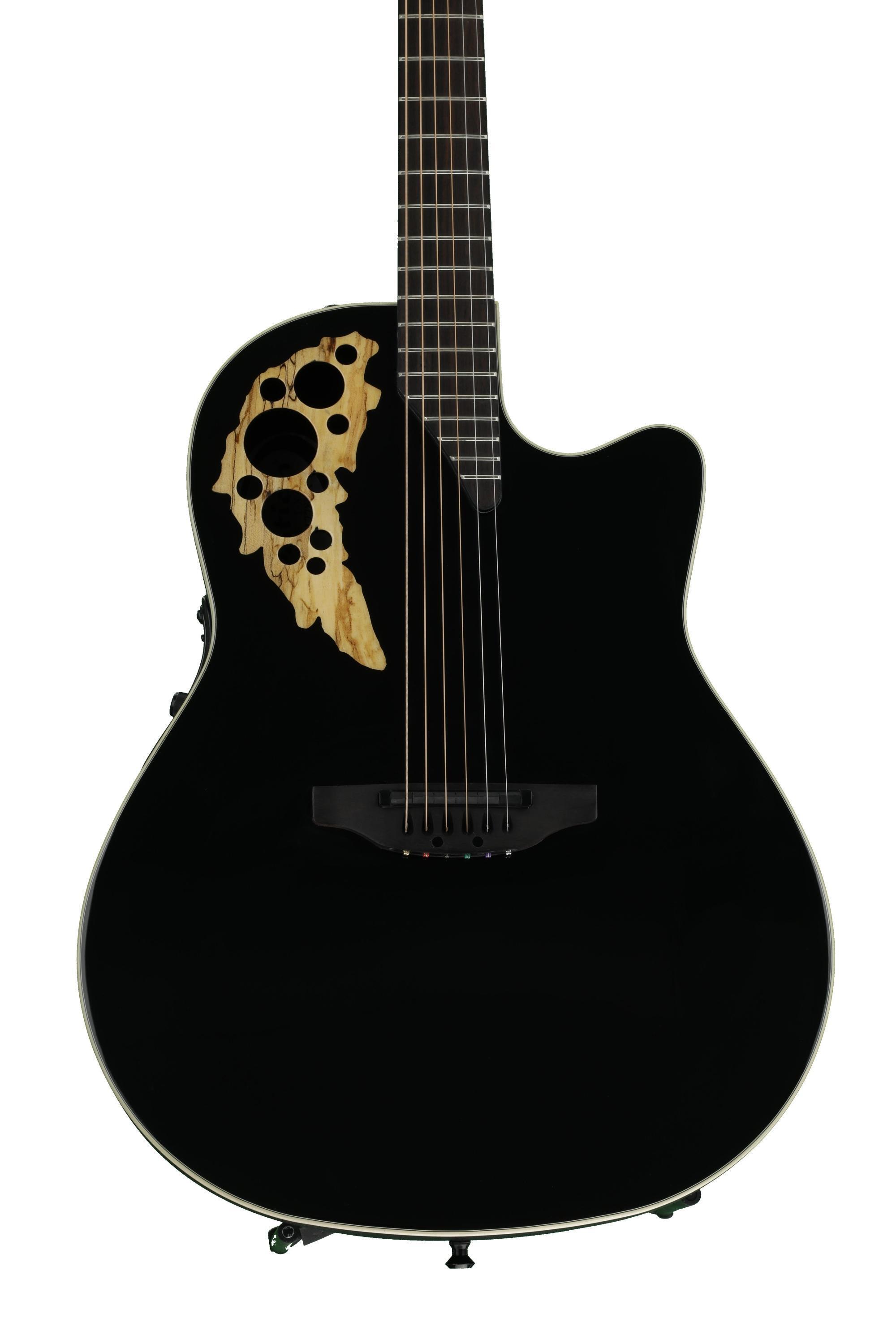 Ovation Elite TX Mid Depth - Gloss Black | Sweetwater