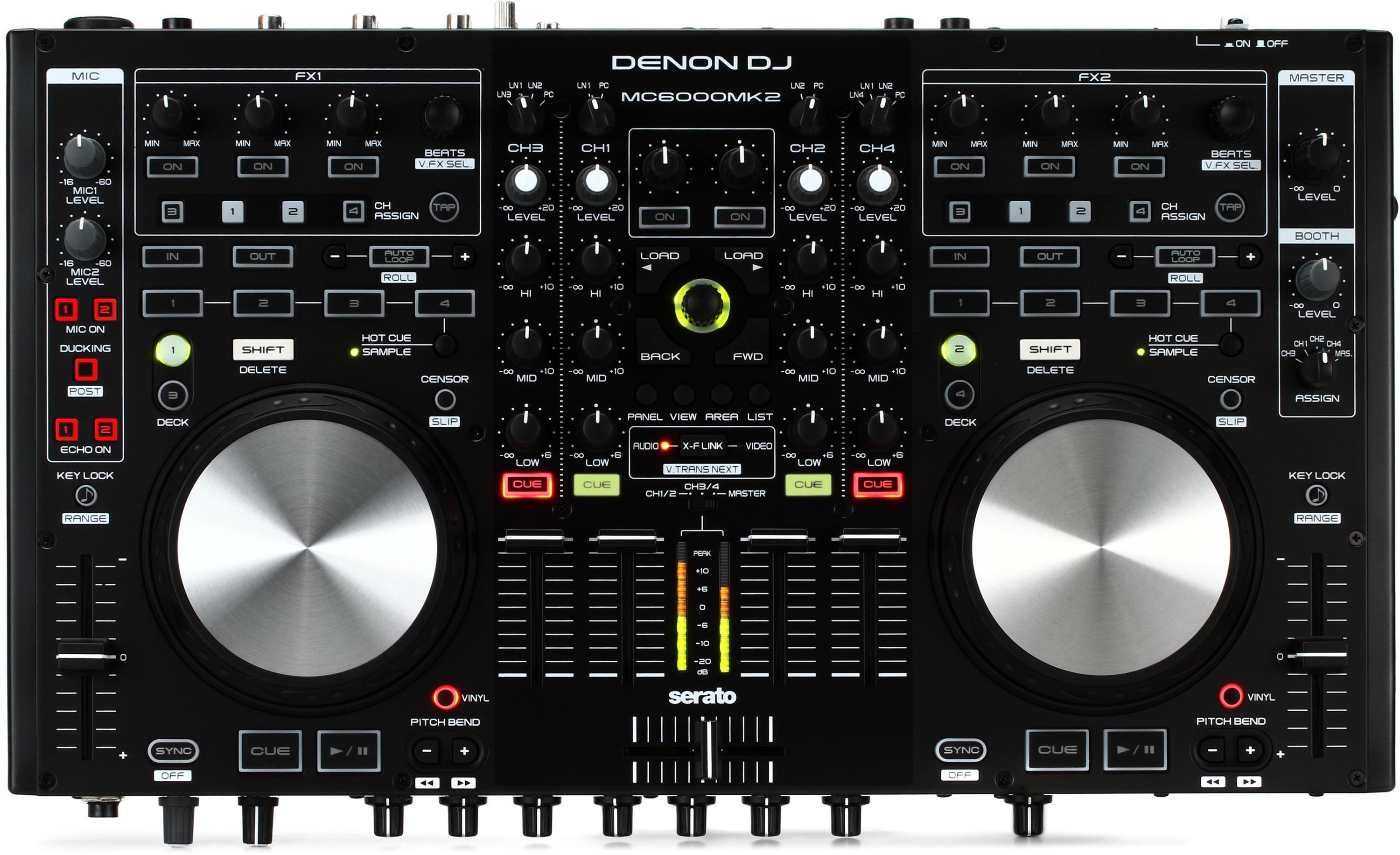 Denon DJ MC6000MK2 DVS ready DJ Controller for Serato | Sweetwater