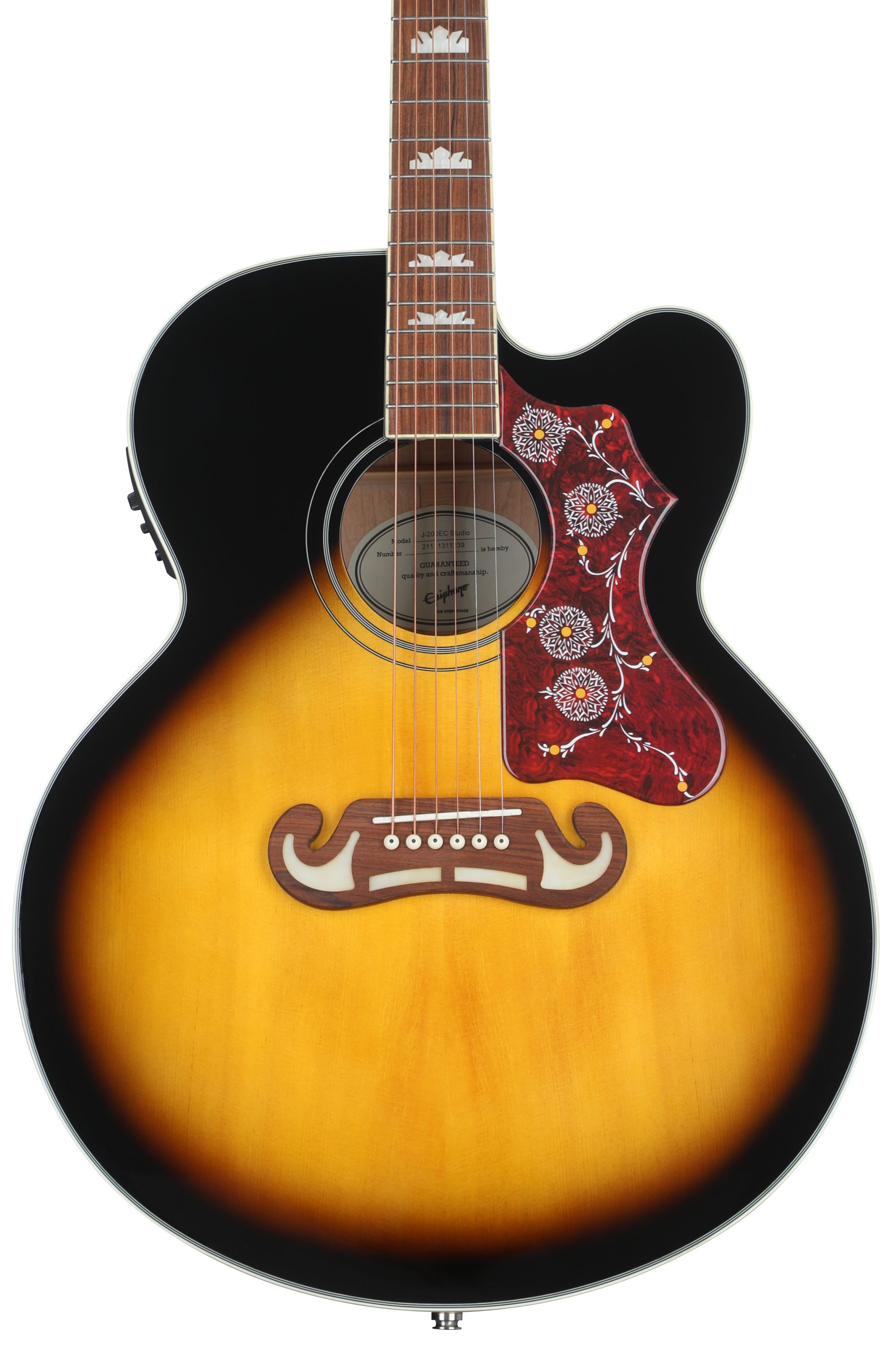 Epiphone J-200EC Studio Acoustic-Electric Guitar - Vintage