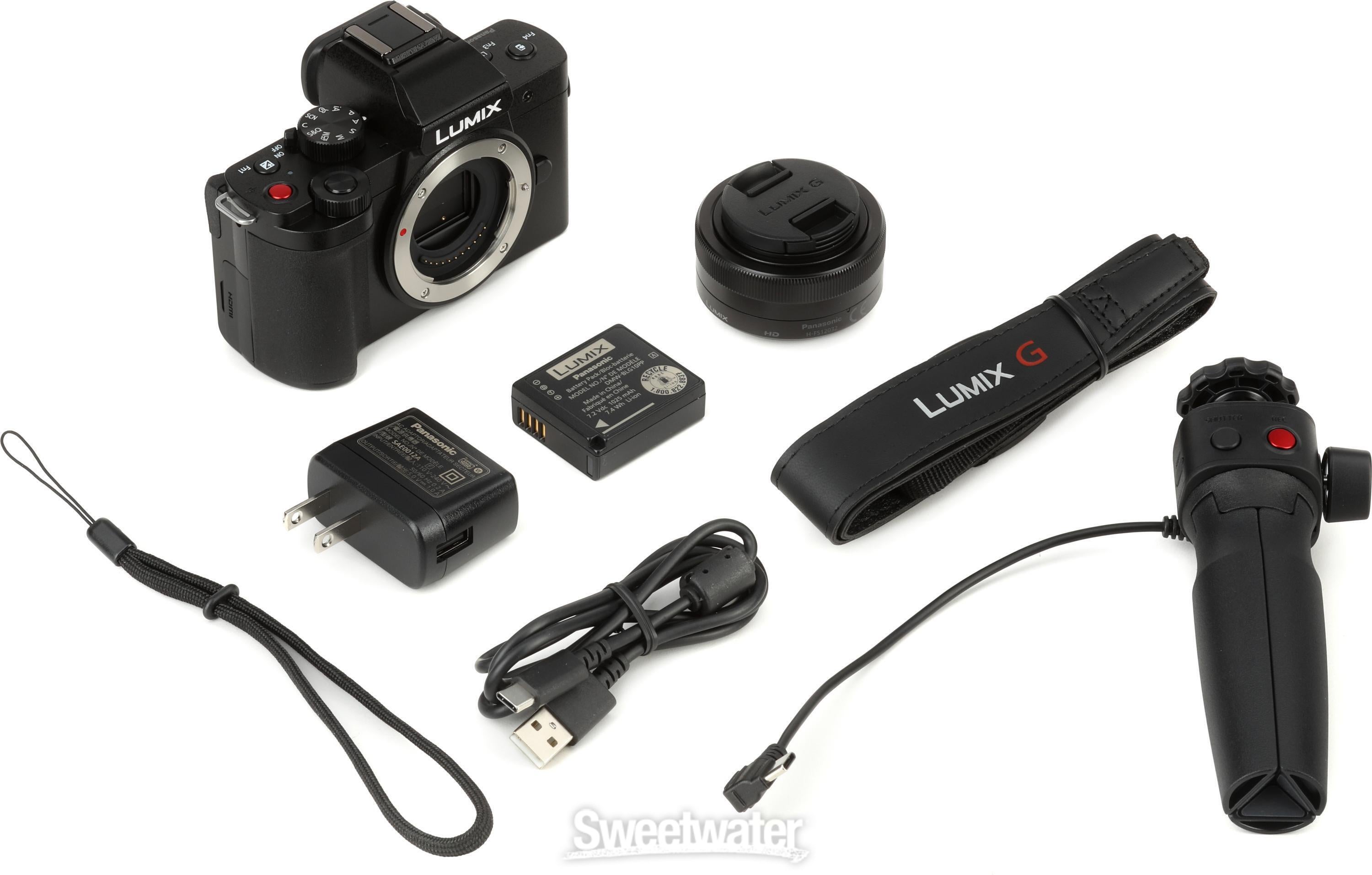 Panasonic Lumix G100D Mirrorless Camera and Lens with Tripod Grip