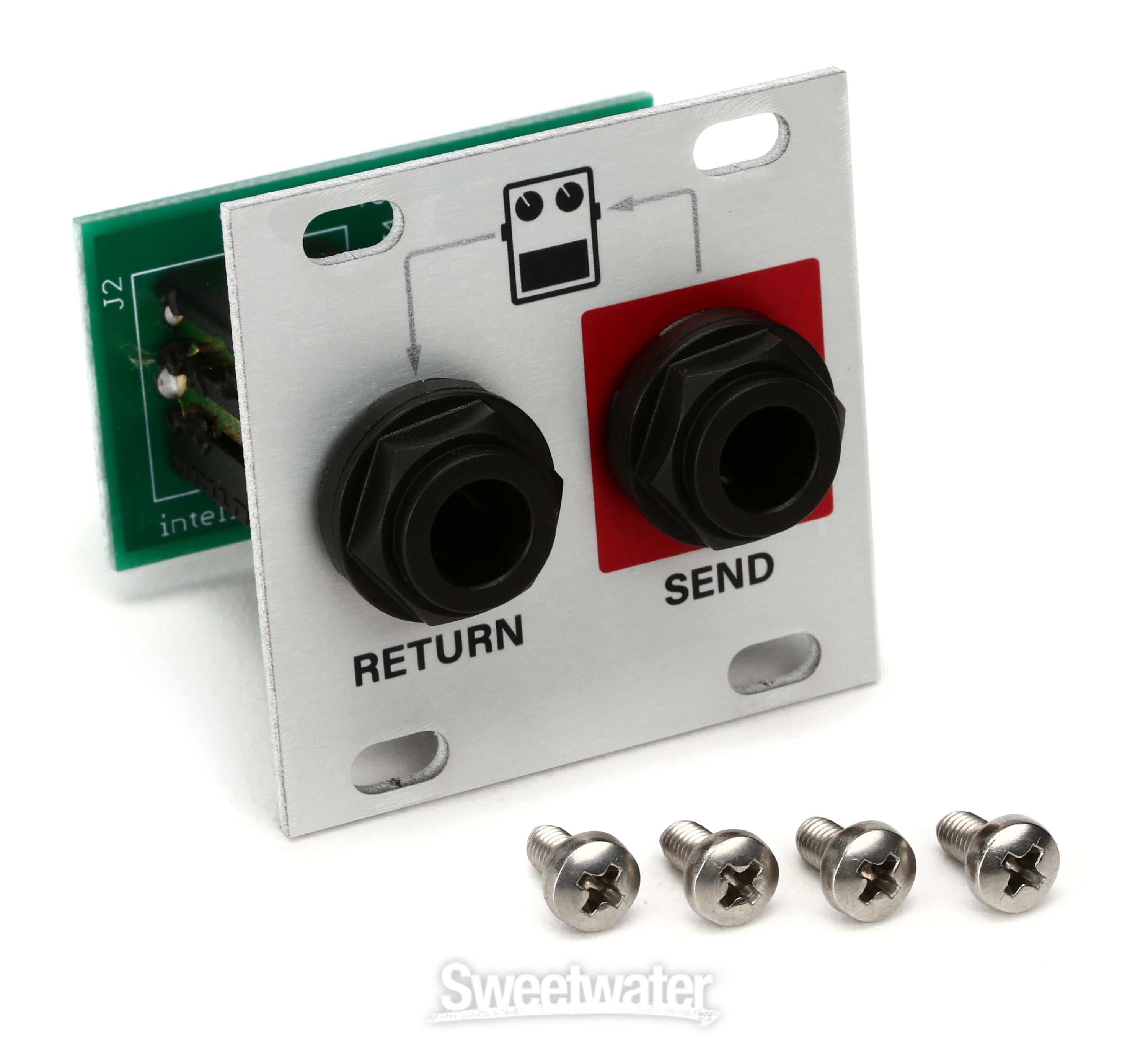 Intellijel Pedal I/O Jacks 1U - Eurorack Pedal I/O Module | Sweetwater