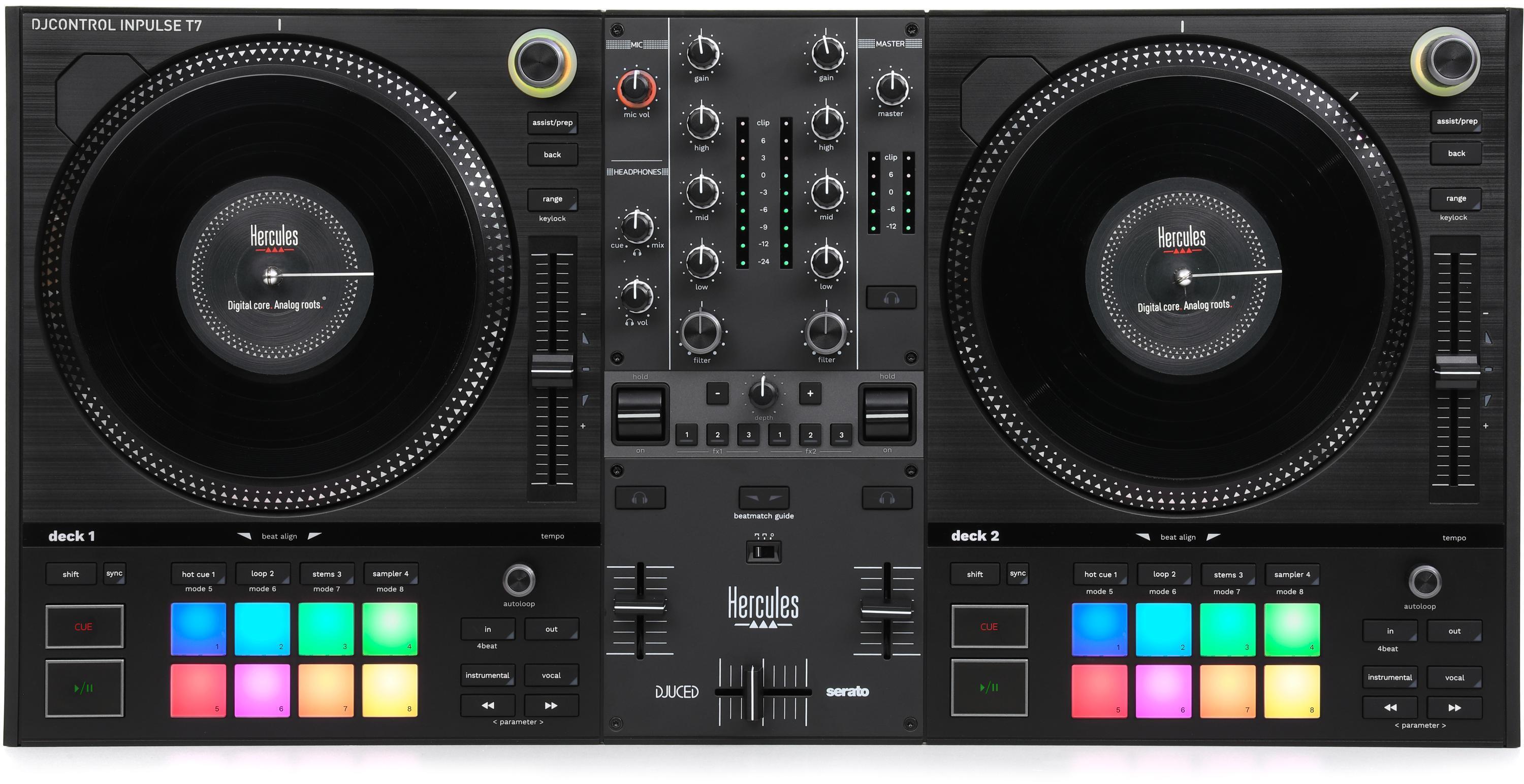 Hercules DJ DJControl Inpulse T7 2-deck Motorized DJ Controller