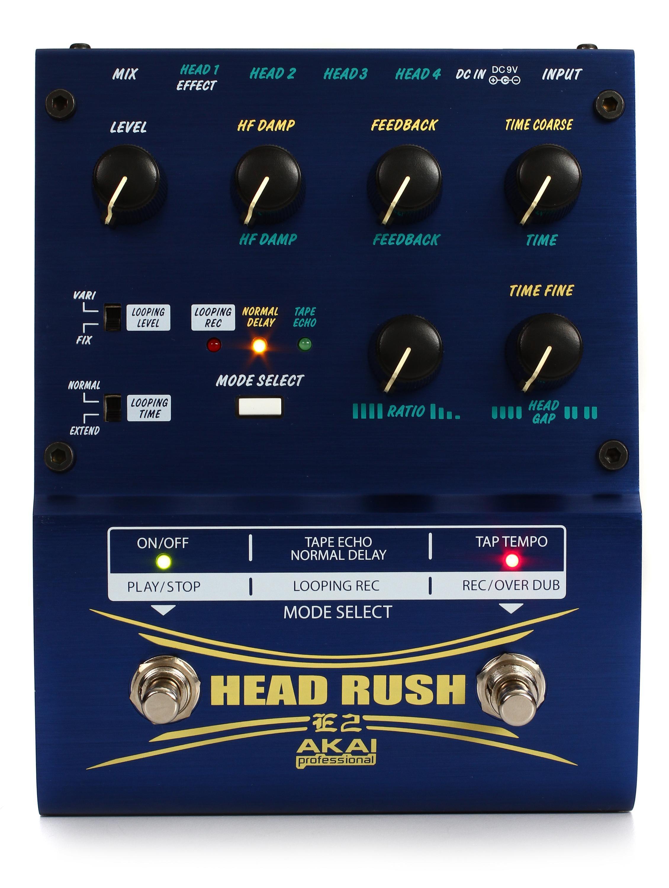 Akai Professional E2 Head Rush Delay/Looper Pedal | Sweetwater
