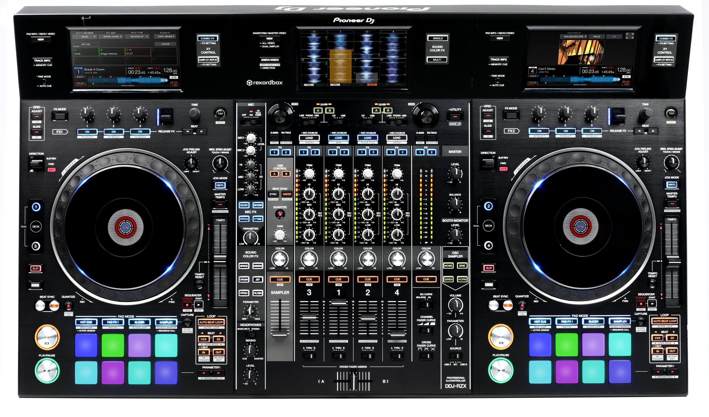 Pioneer DJ DDJ-RZX 4-channel rekordbox DJ/VJ Controller | Sweetwater