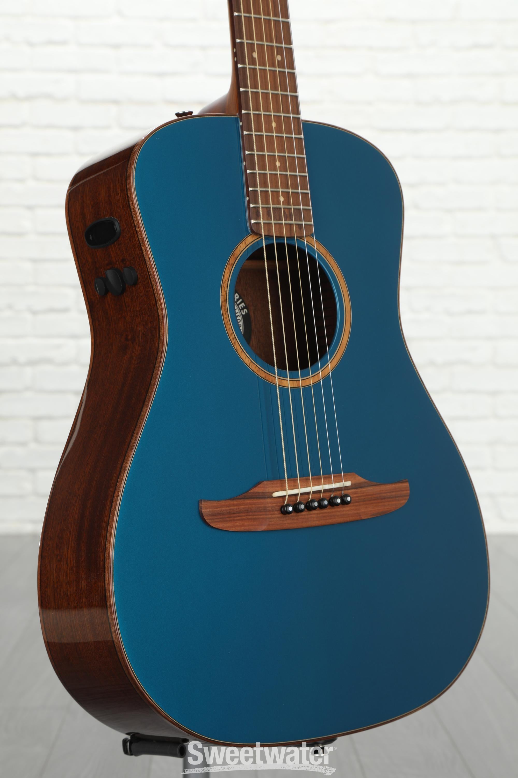Fender Malibu Classic Acoustic-Electric Guitar - Cosmic Turquoise