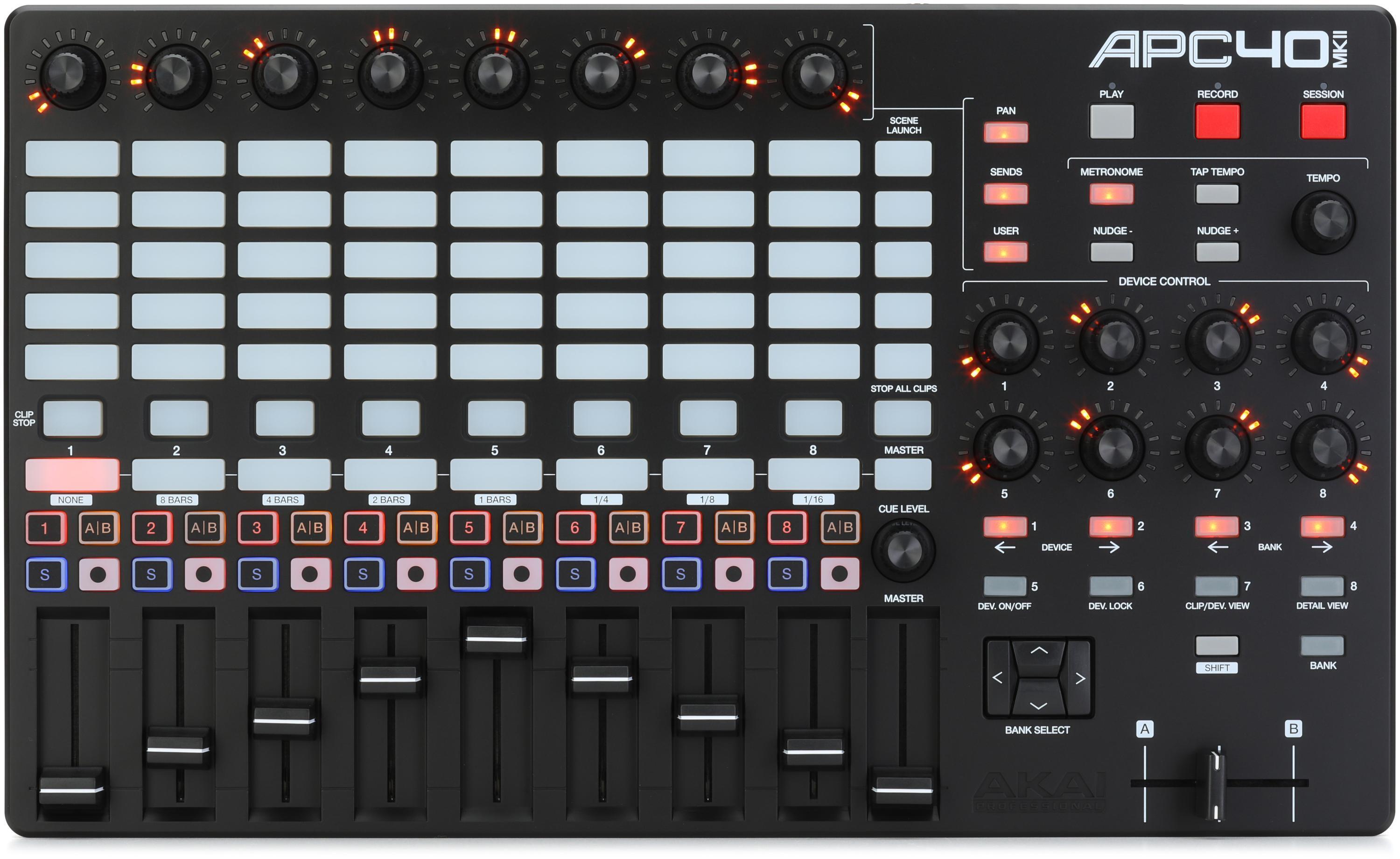 Akai Professional APC40 MKII Pad Controller | Sweetwater