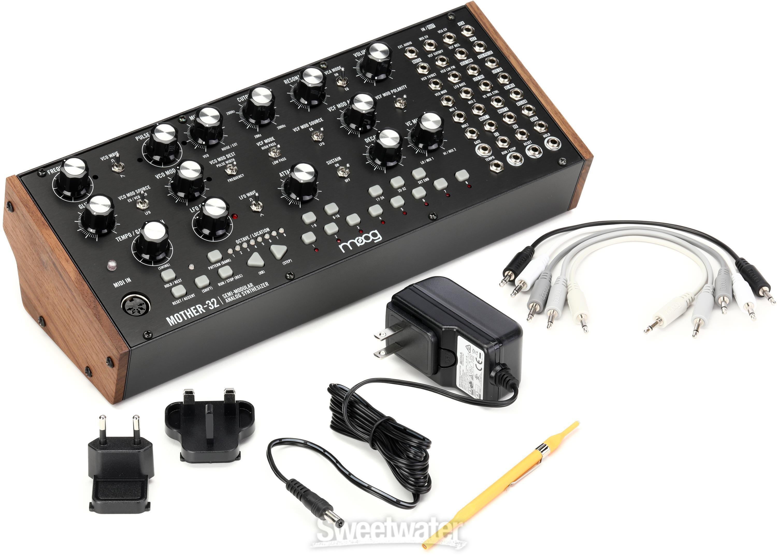 Moog Mother-32 Semi-modular Eurorack Analog Synthesizer and Step