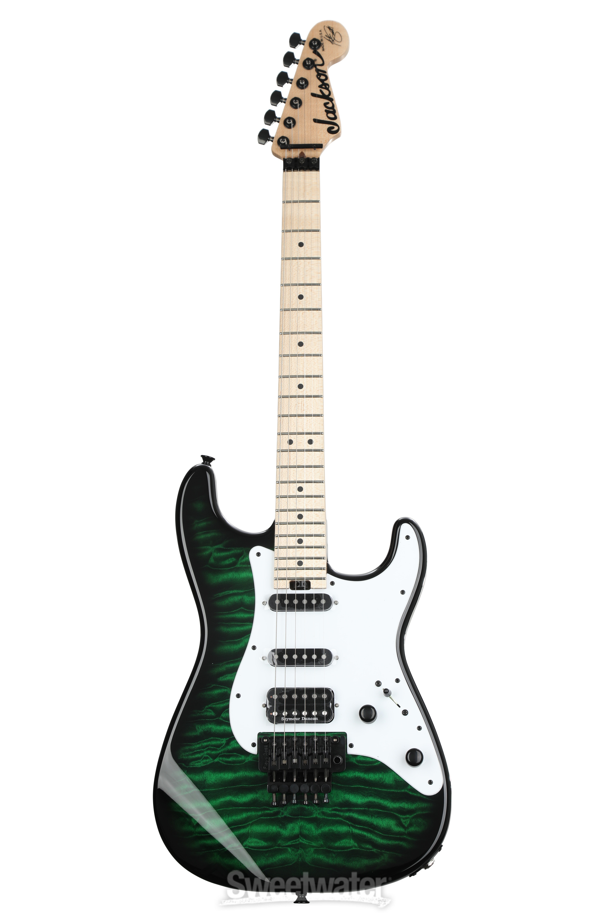 Jackson USA Signature Adrian Smith San Dimas DKQM - Transparent