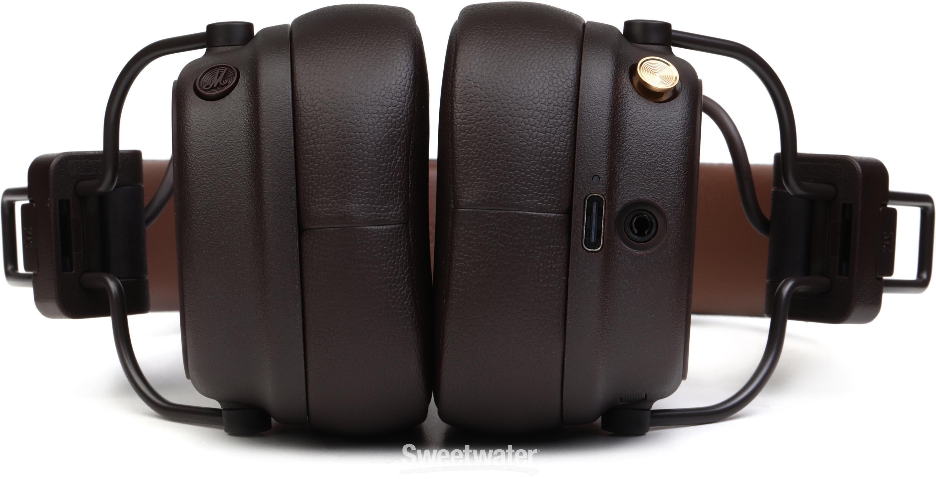 Marshall Major V Headphones with Bluetooth - Brown | Sweetwater