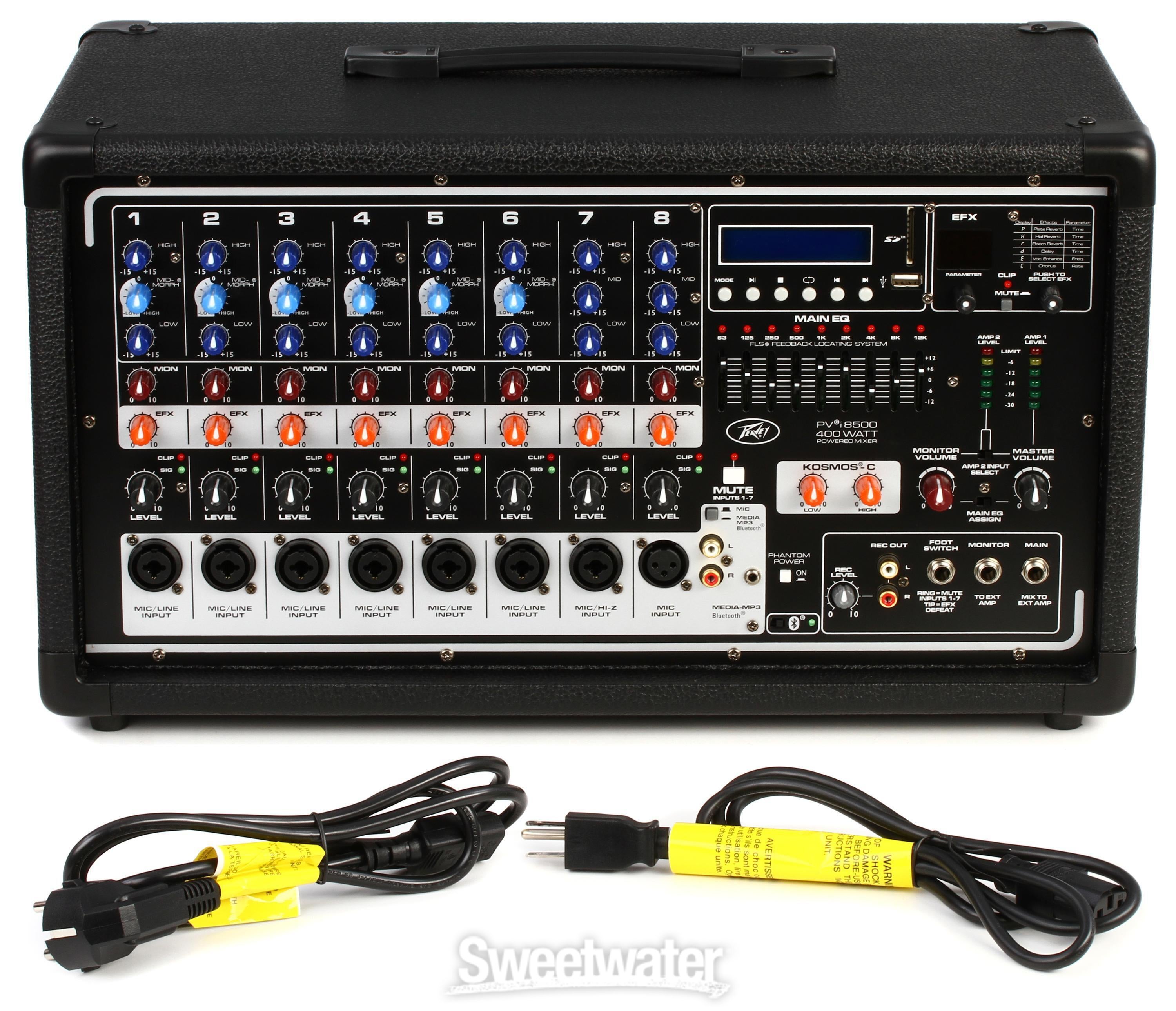 Peavey PVi 8500 8-channel 400W Powered Mixer | Sweetwater