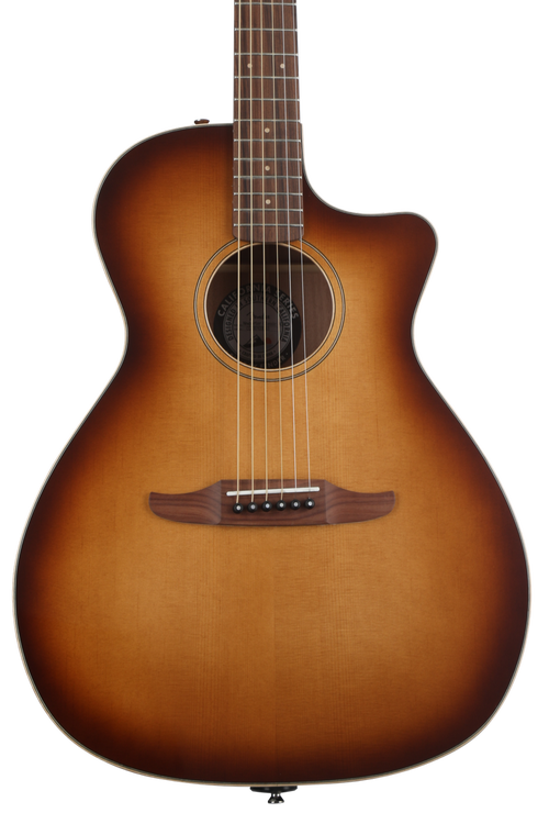 Fender Newporter Classic Acoustic-Electric Guitar - Aged Cognac