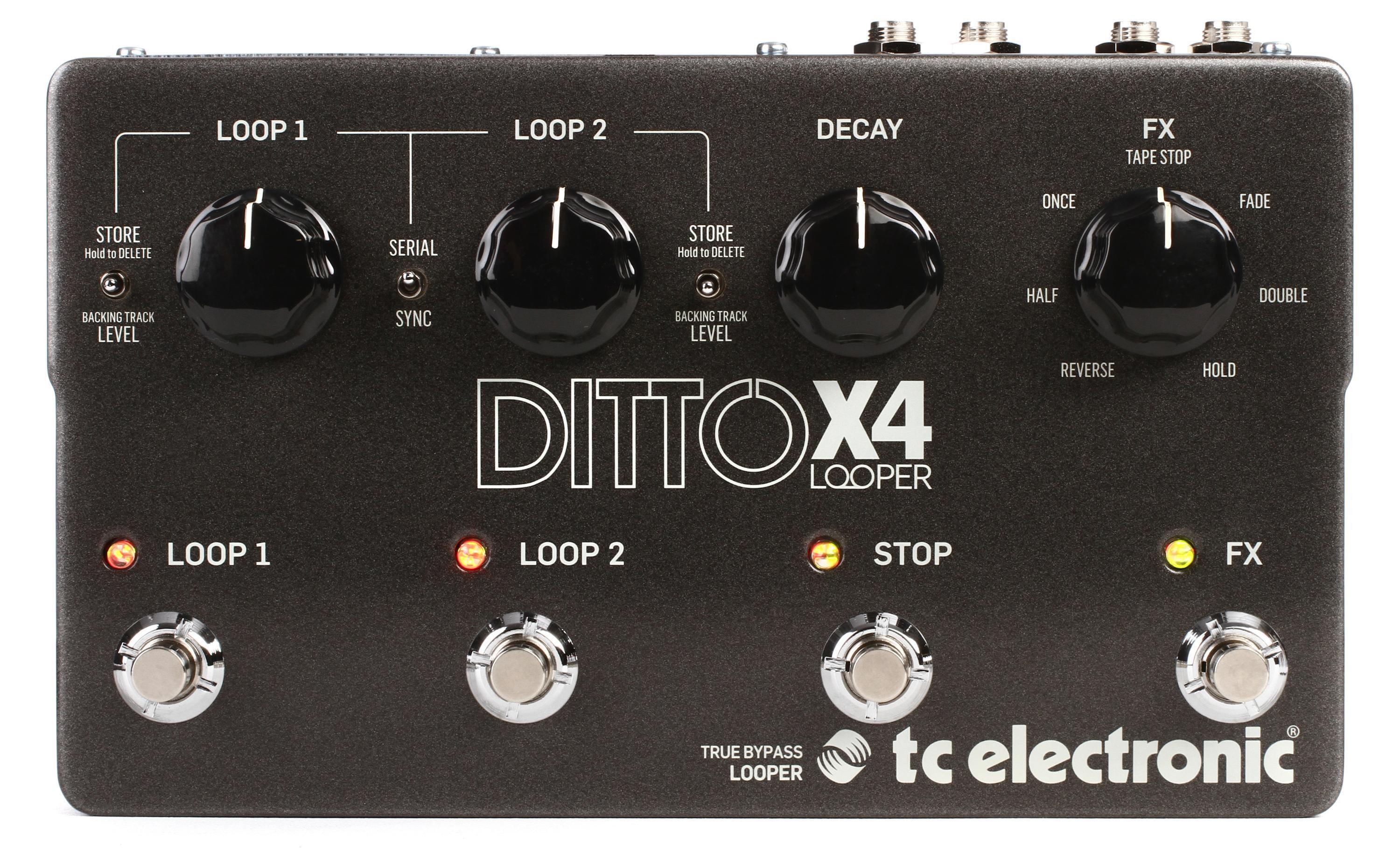 TC Electronic Ditto X4 Looper Pedal | Sweetwater