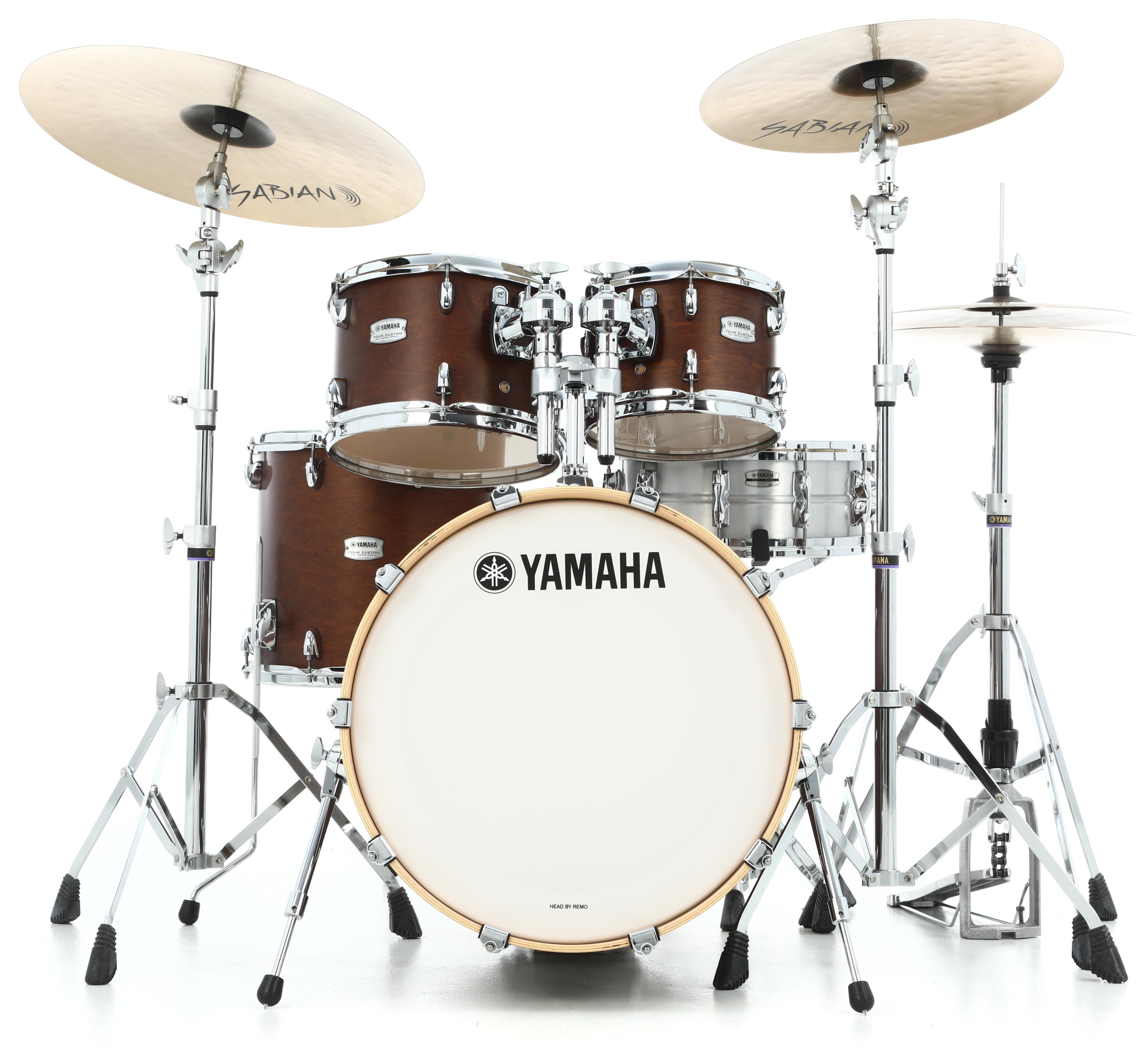 Yamaha TMP0F4 Tour Custom 4-piece Shell Pack - Chocolate Satin