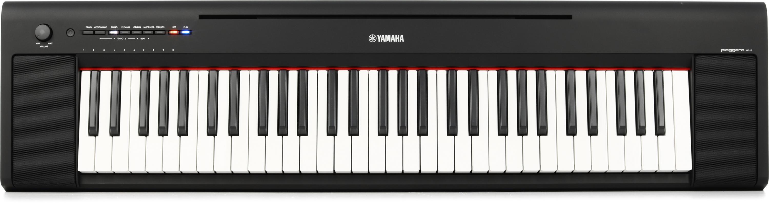 Yamaha Piaggero NP-15 61-key Portable Piano - Black | Sweetwater