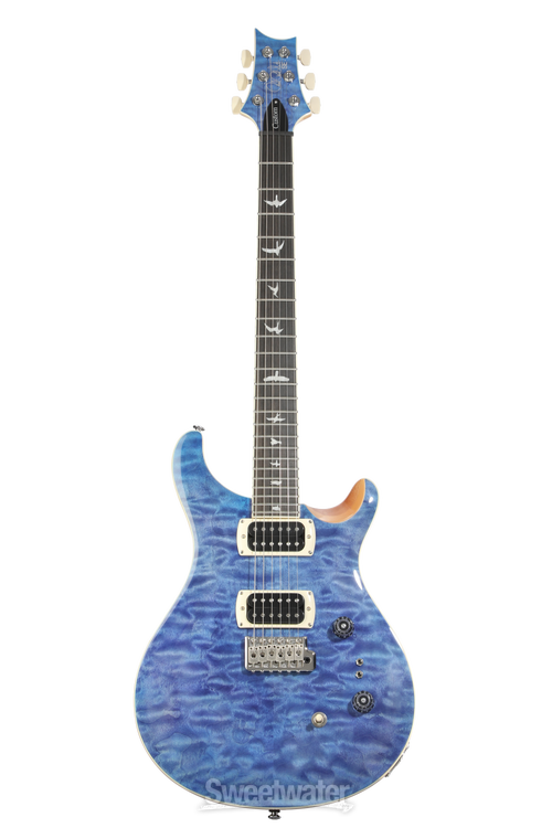 PRS SE Custom 24-08 Quilt Electric Guitar - Faded Blue, Sweetwater