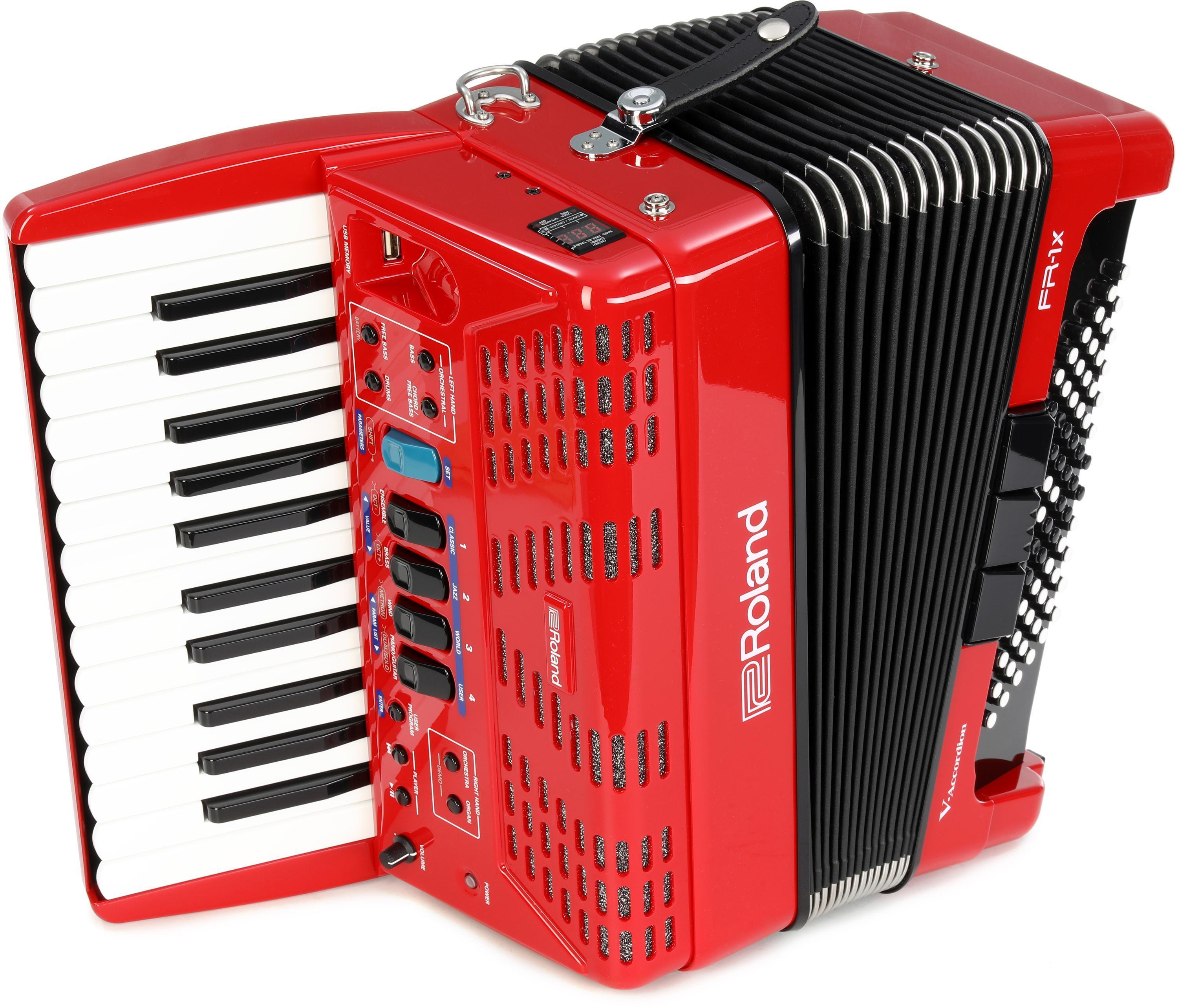 Roland FR-1x Piano-type V-Accordion - Red | Sweetwater