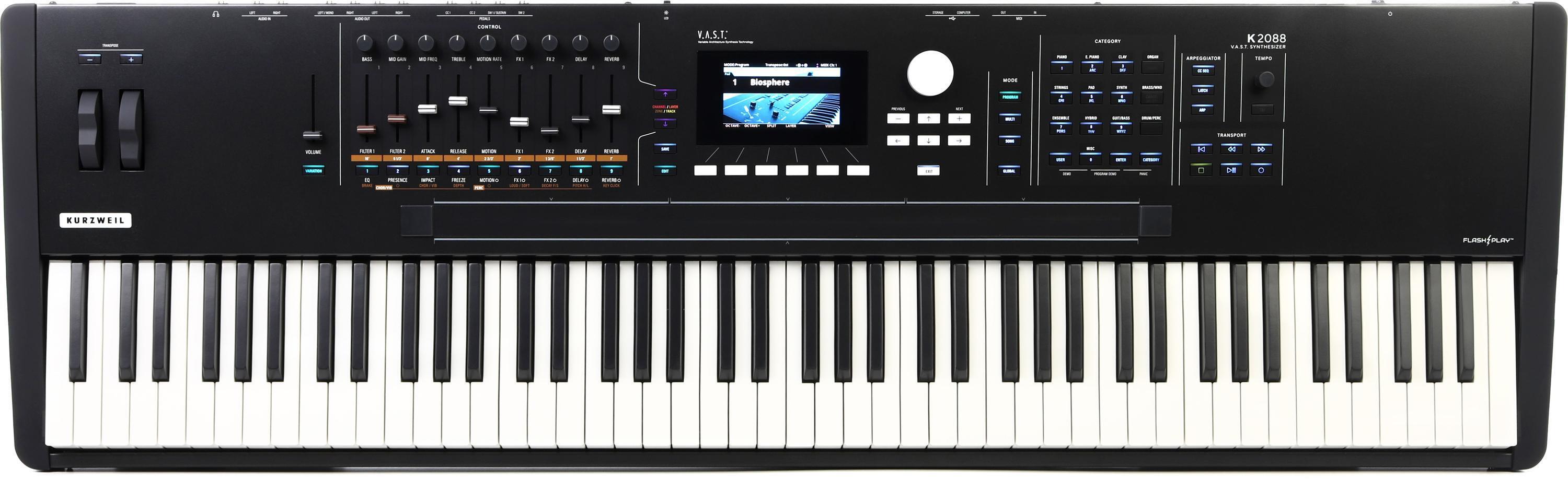 Kurzweil K2088 88-key V.A.S.T. Synthesizer Workstation | Sweetwater