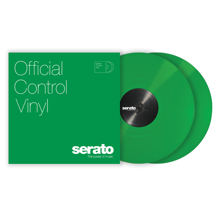 Serato 12 inch Control Vinyl Pair - Transparent Green | Sweetwater