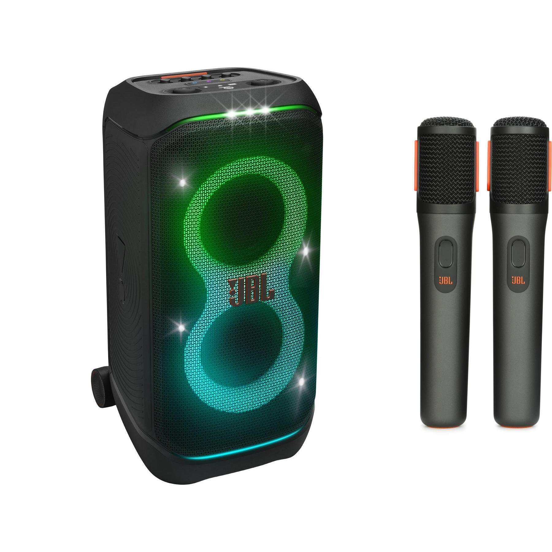 JBL PartyBox Stage 320 Bluetooth Speaker with Dual Wireless Mics