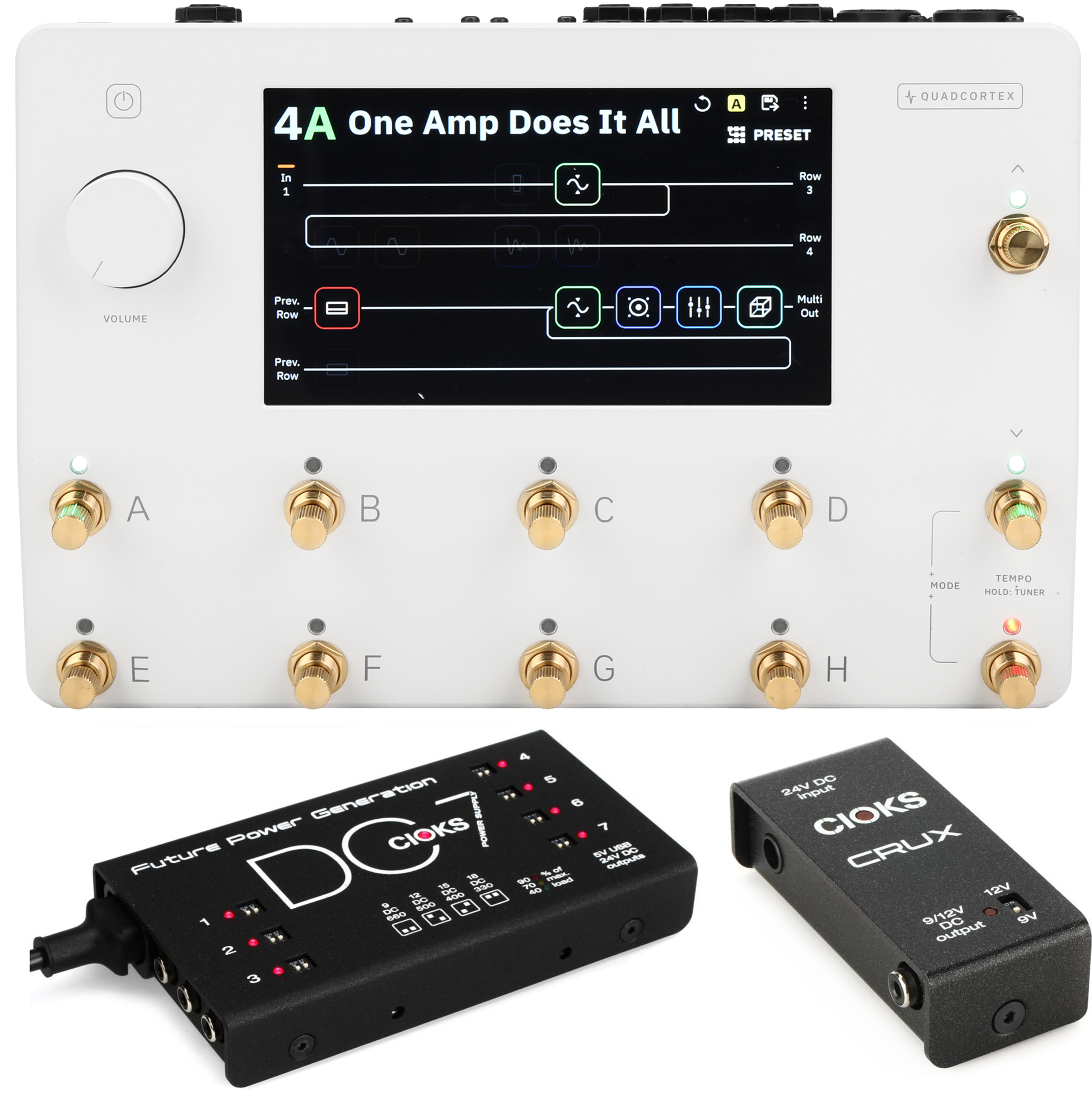 Quad Cortex 付属品 電源アダプター、ケーブル、保証書、箱 Quad