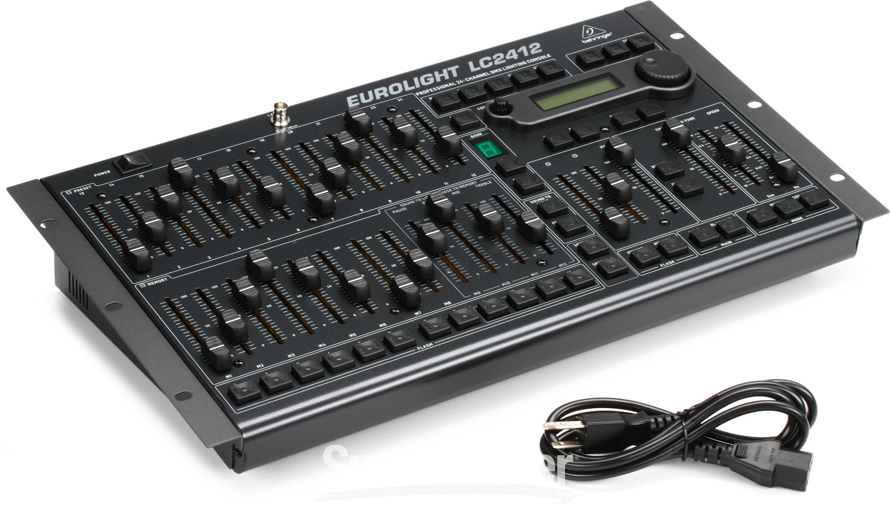 Behringer LC2412 V2 512-Ch 24-Fader DMX Controller | Sweetwater