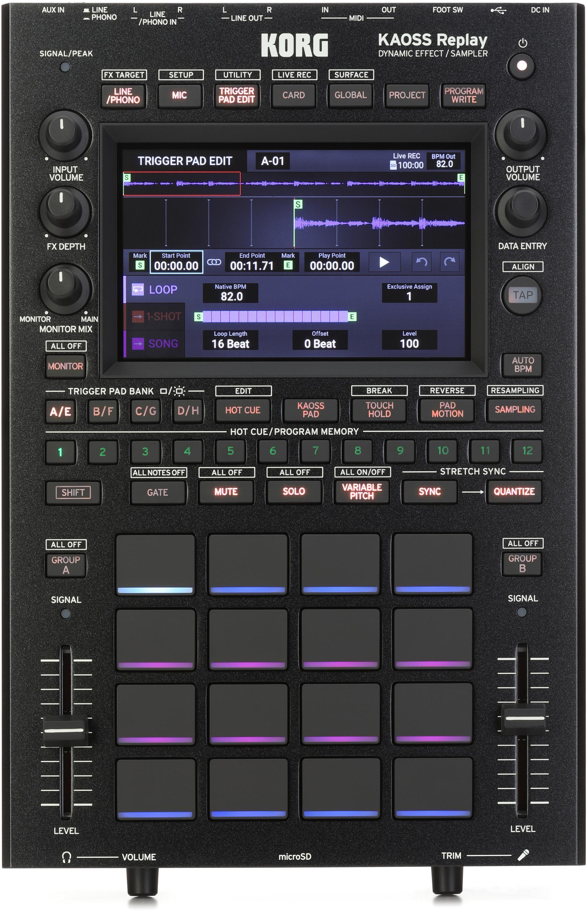 Korg Kaoss Pad KP3+ Dynamic Effect and Sampler | Sweetwater