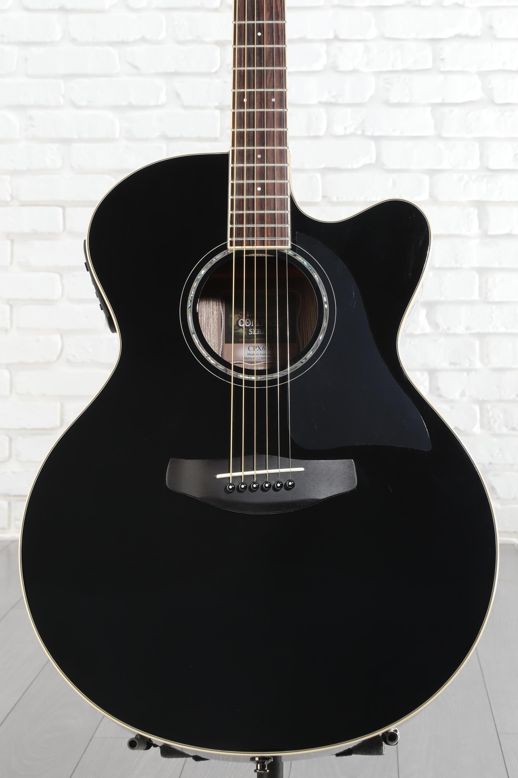 Yamaha CPX600 Medium Jumbo Cutaway - Black | Sweetwater