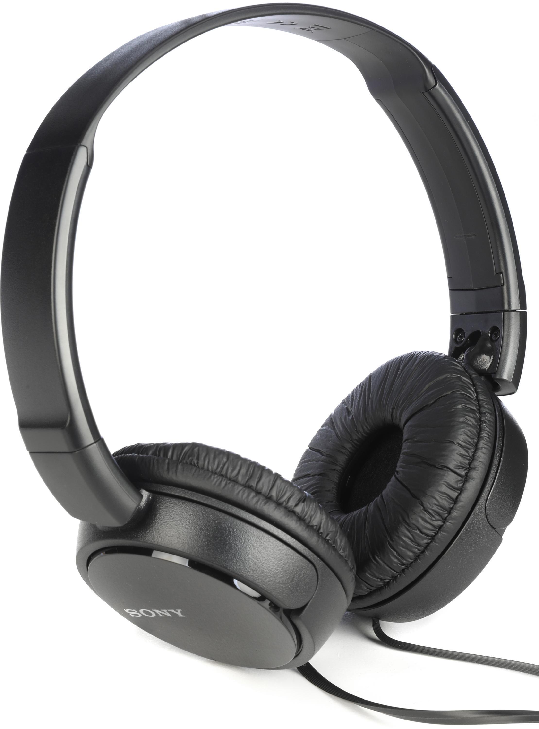Sony MDRZX110 ZX Series Wired On-ear Headphones - Black | Sweetwater