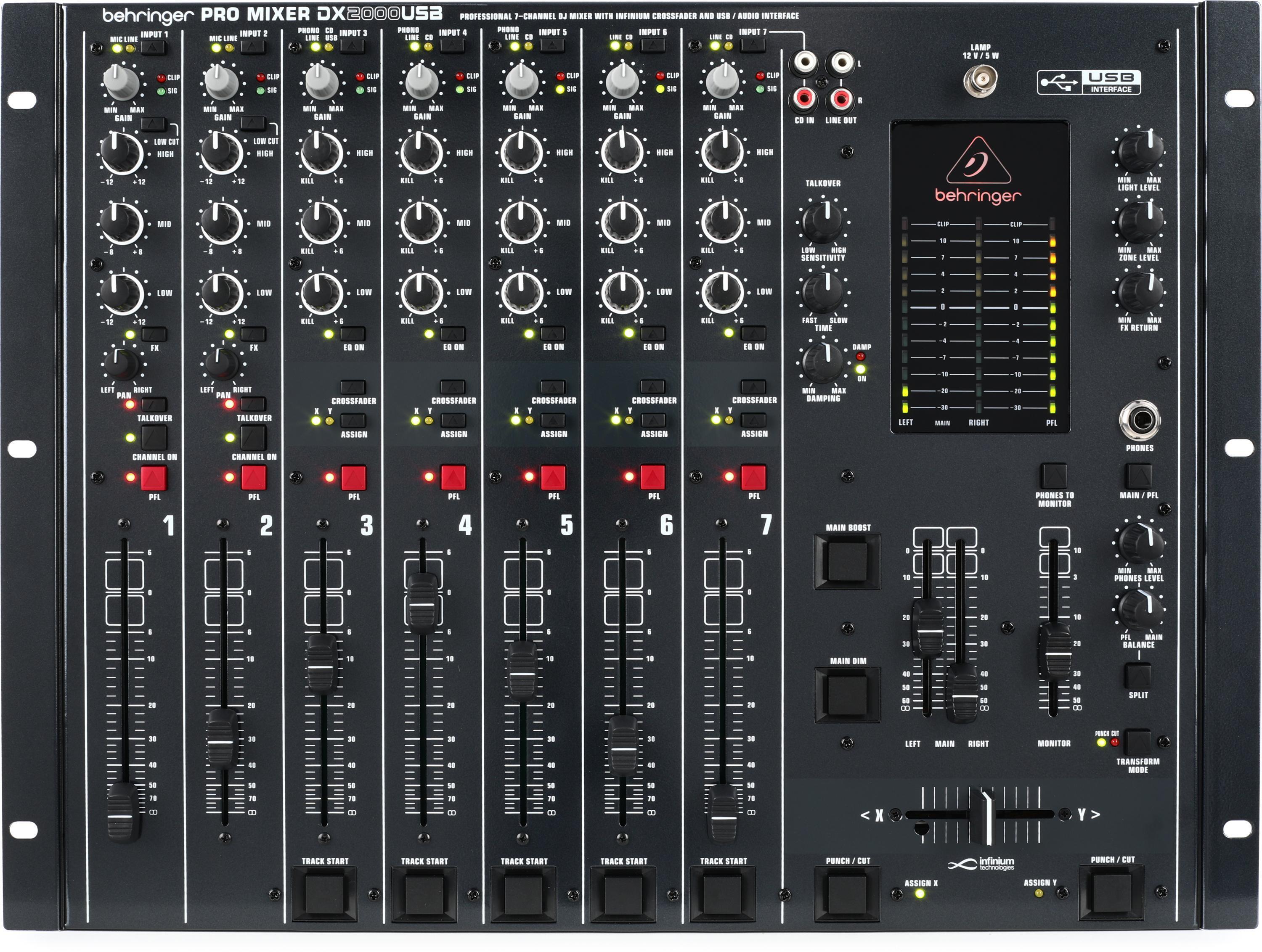 Behringer Pro Mixer DX626 3-channel DJ Mixer | Sweetwater