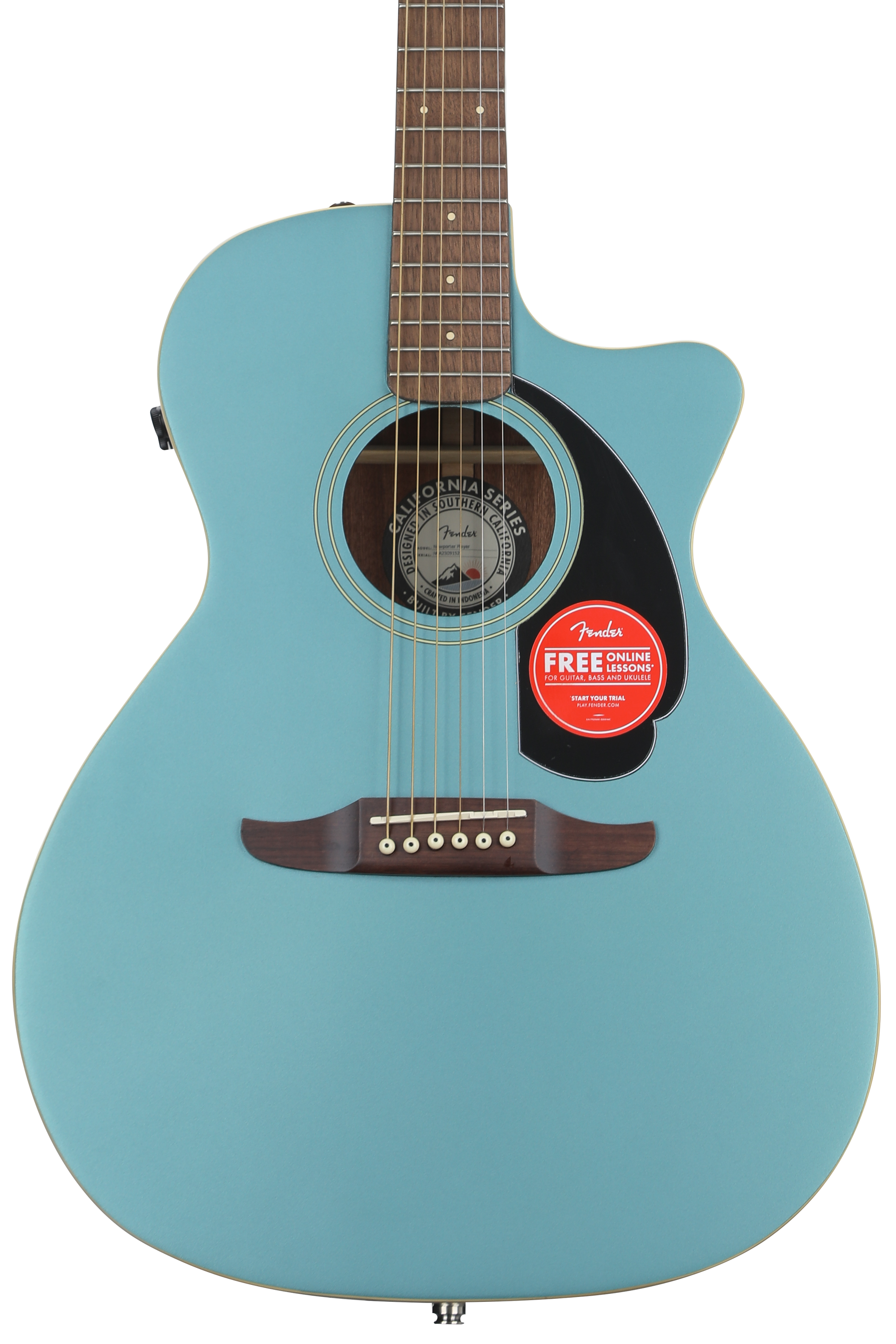 Fender Newporter Player Acoustic-electric Guitar - Tidepool