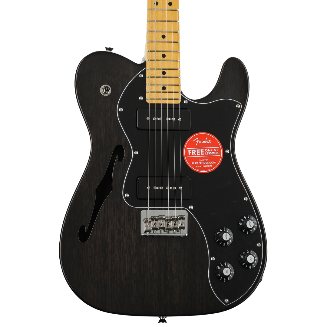 Fender Modern Player Telecaster Thinline Deluxe - Black