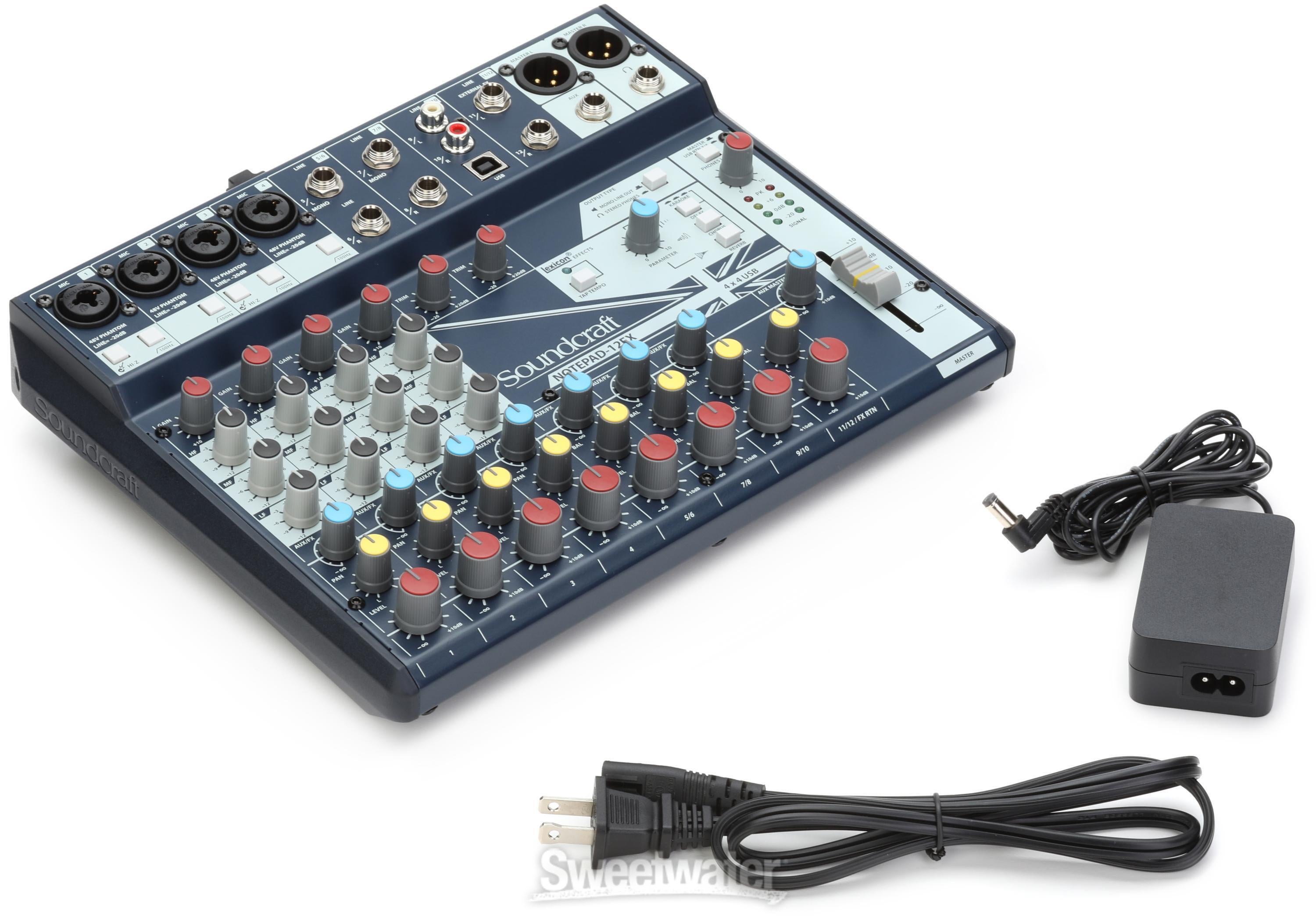 Soundcraft Notepad-12FX 12-channel Analog Mixer with USB Reviews