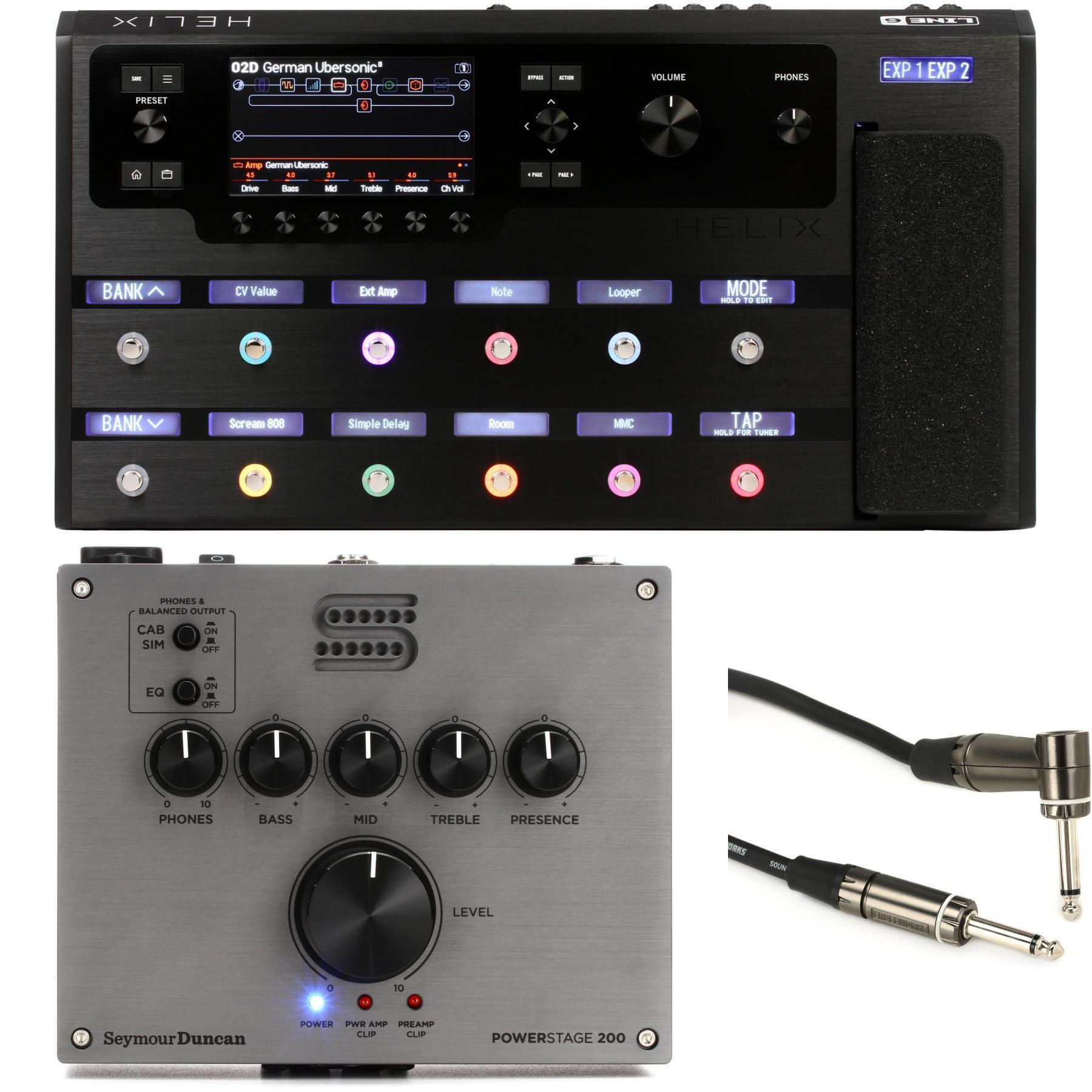 Line 6 Helix Guitar Multi-effects Floor Processor and Seymour