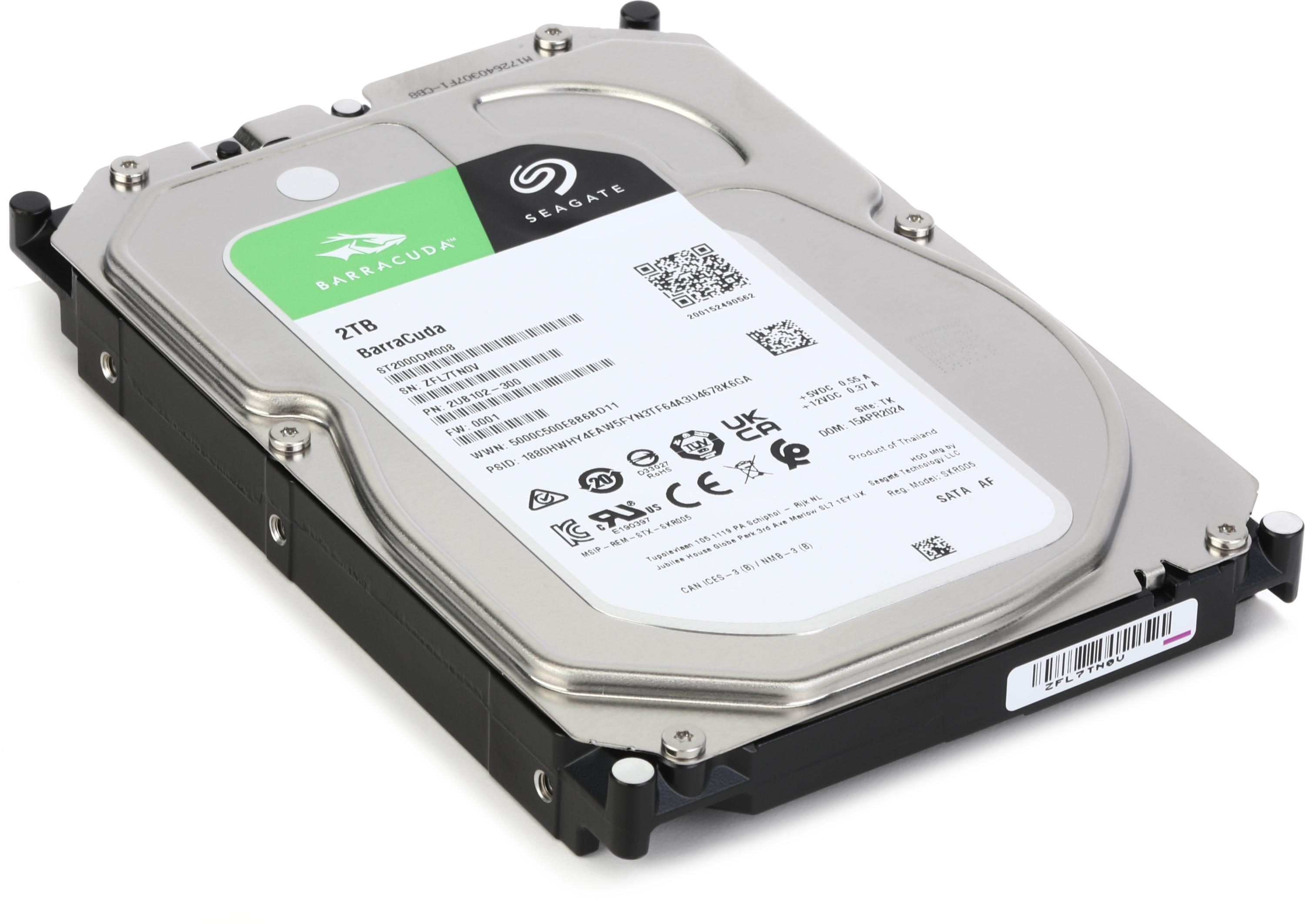 Seagate BarraCuda 2TB, 7200 RPM, 3.5-inch Internal Hard Drive