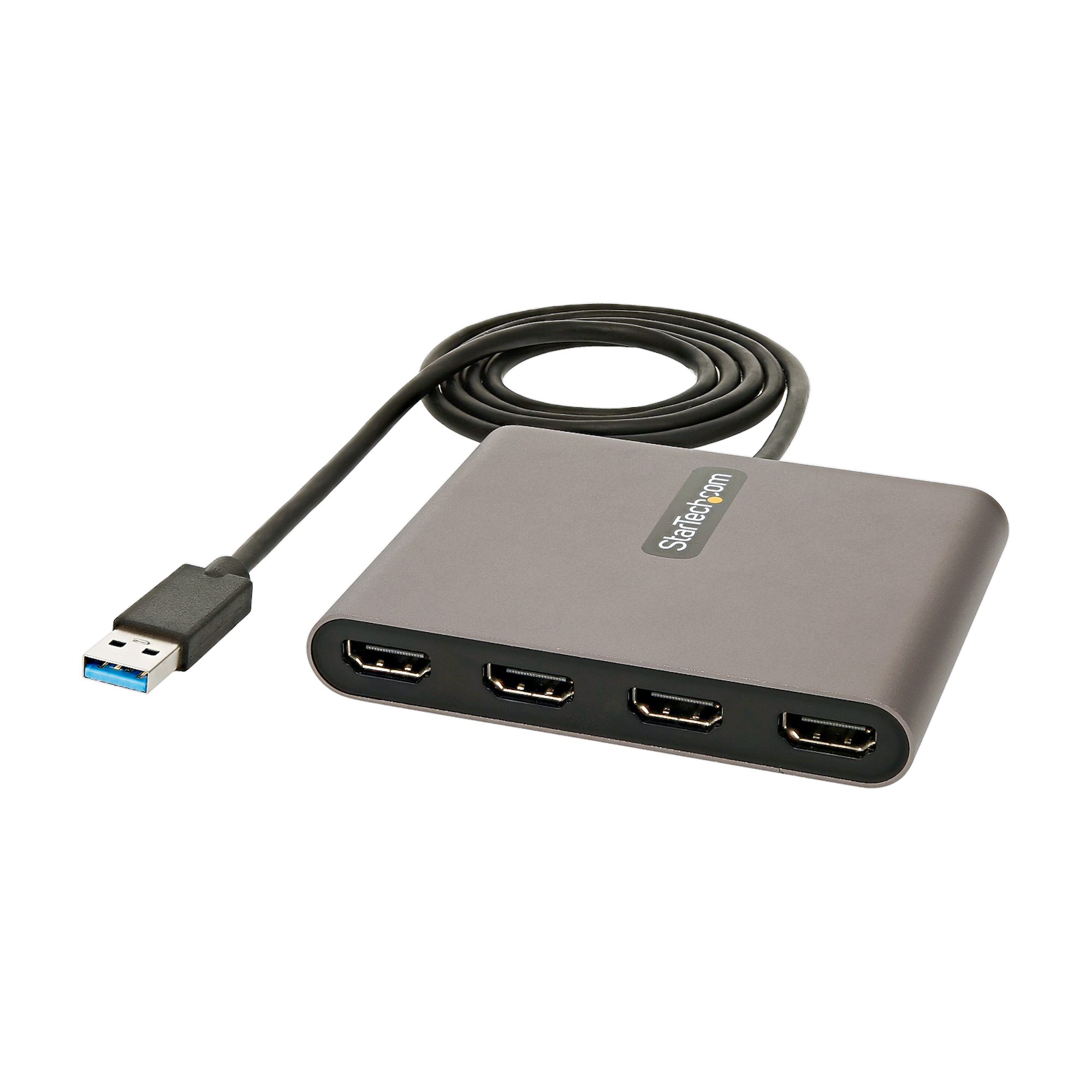 USB 3.0 to Quad HDMI Adapter, USB to 4x HDMI Monitor Converter for