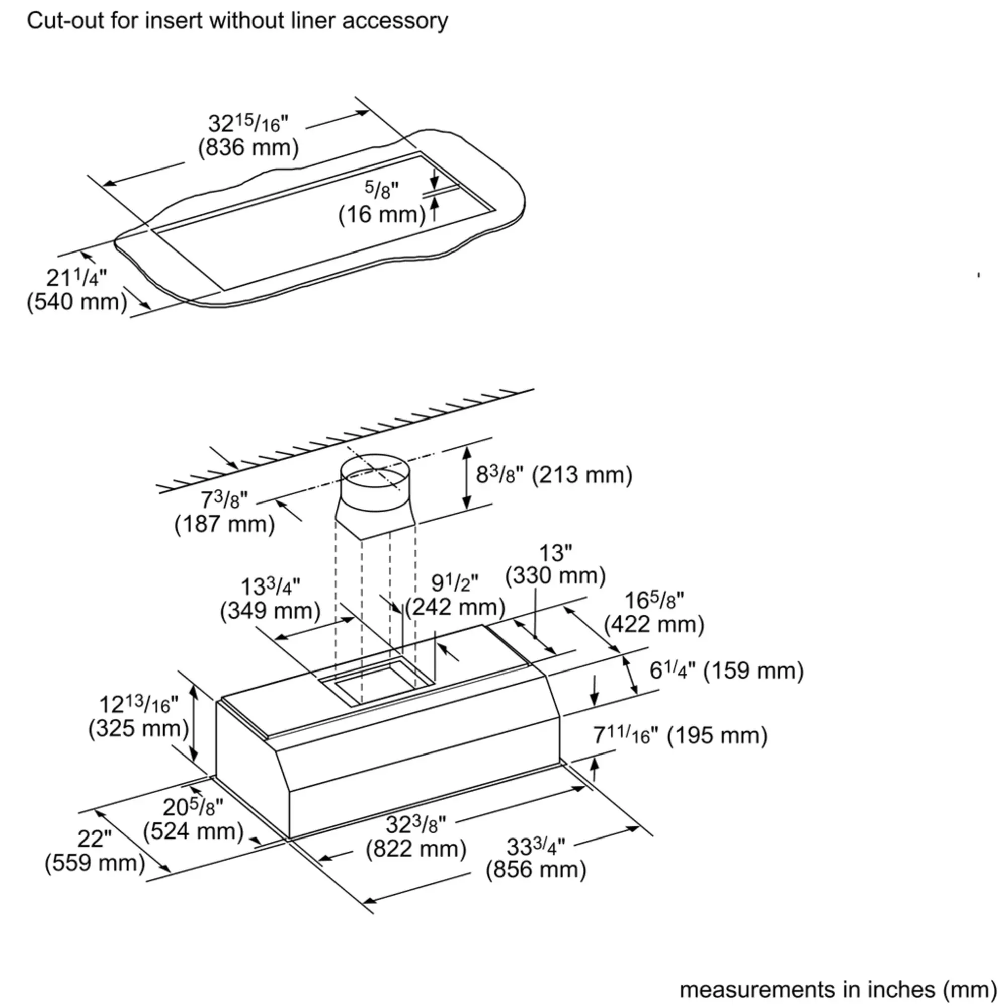 VCIN36GWS Custom Insert Hood | THERMADOR US
