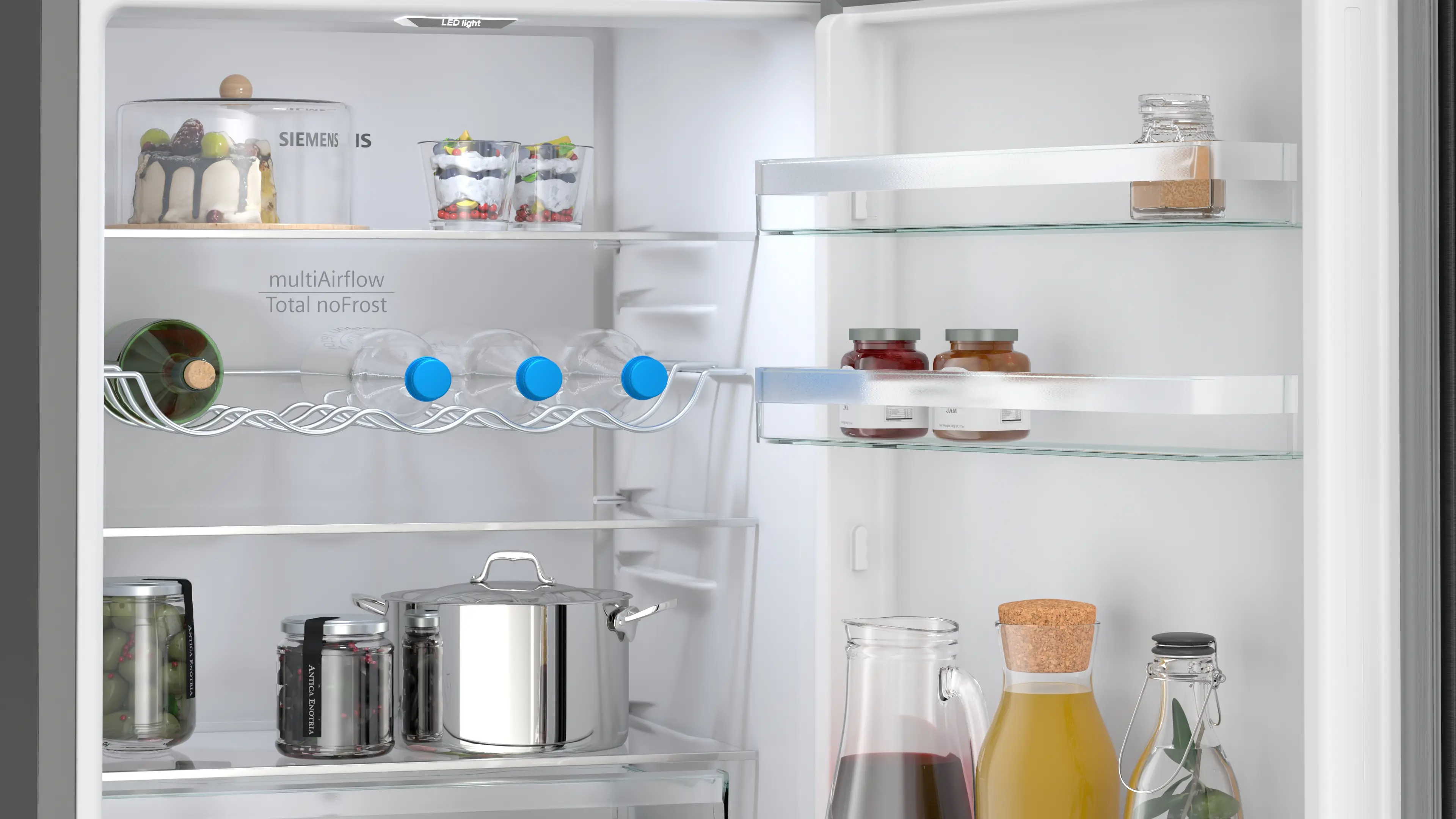 KG36NXXDF free-standing fridge-freezer with freezer at bottom