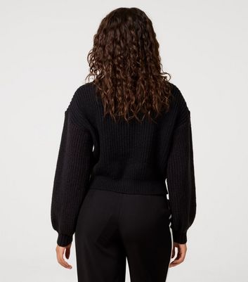 Pink Vanilla Black Cropped Cardigan | New Look