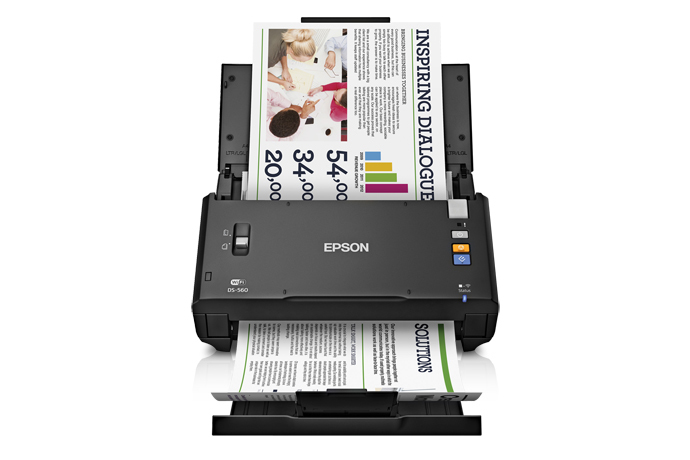 Epson WorkForce DS-560 Wireless Color Document Scanner - Certified