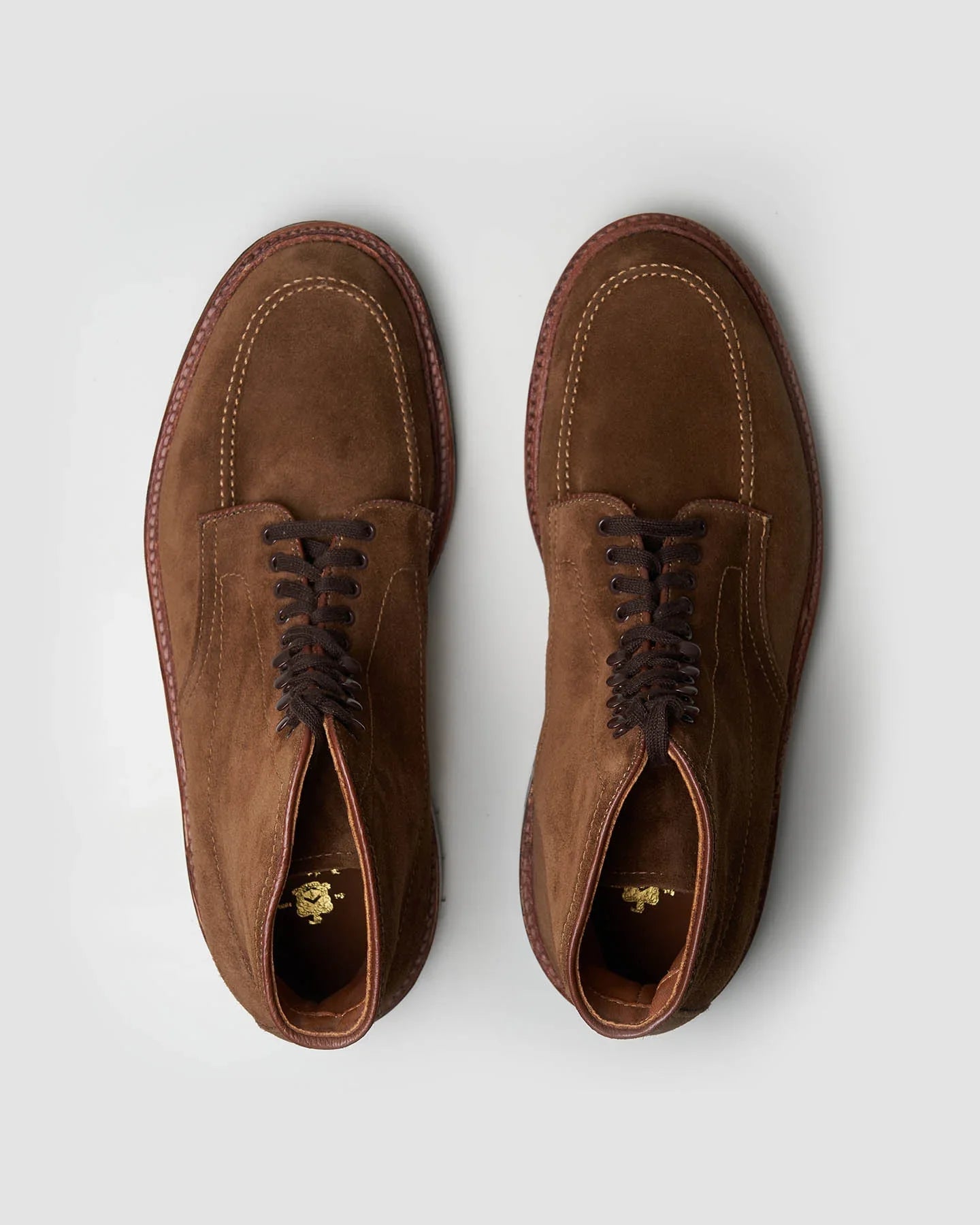 The Hand - Edward Green Camden Suede Raw Umber