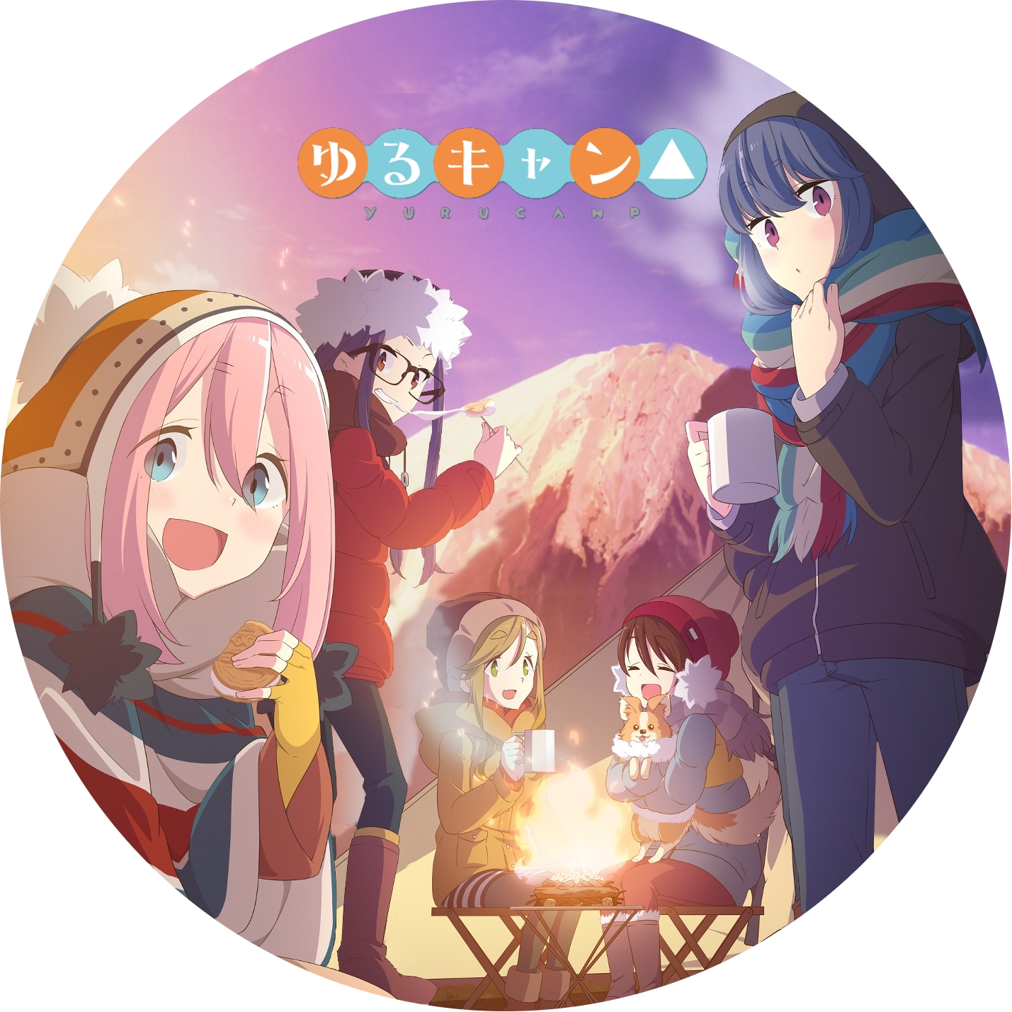 ゆるキャン△ ” 1期, 2期 のDVDラベルです | meechanmama(みーちゃん