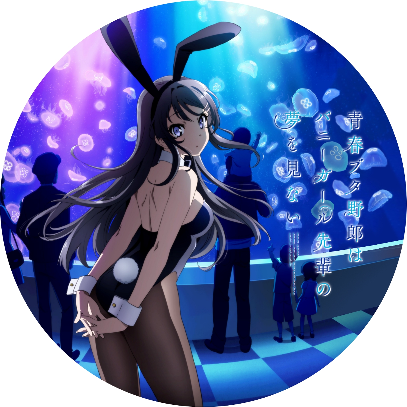 青春ブタ野郎はバニーガール先輩の夢を見ない ” の DVDラベルです