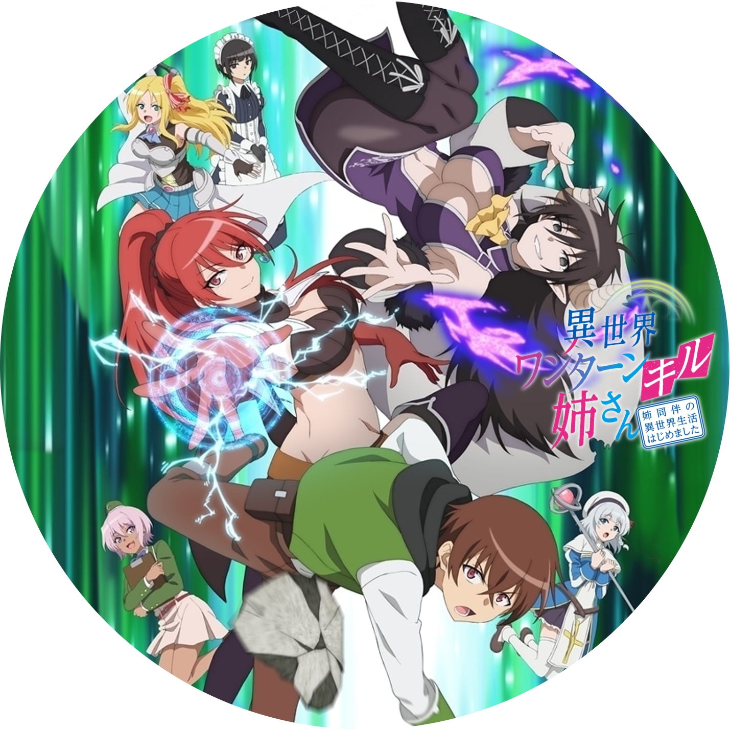 異世界ワンターンキル姉さん ” の DVDラベルです | meechanmama(みー