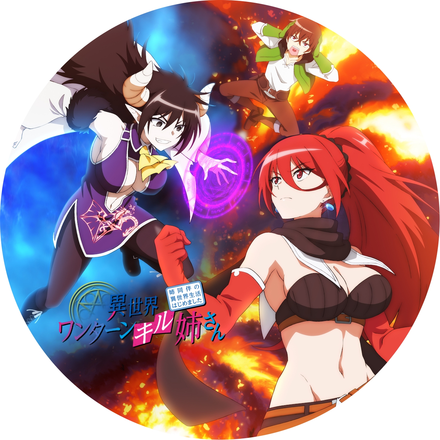 異世界ワンターンキル姉さん ” の DVDラベルです | meechanmama(みー